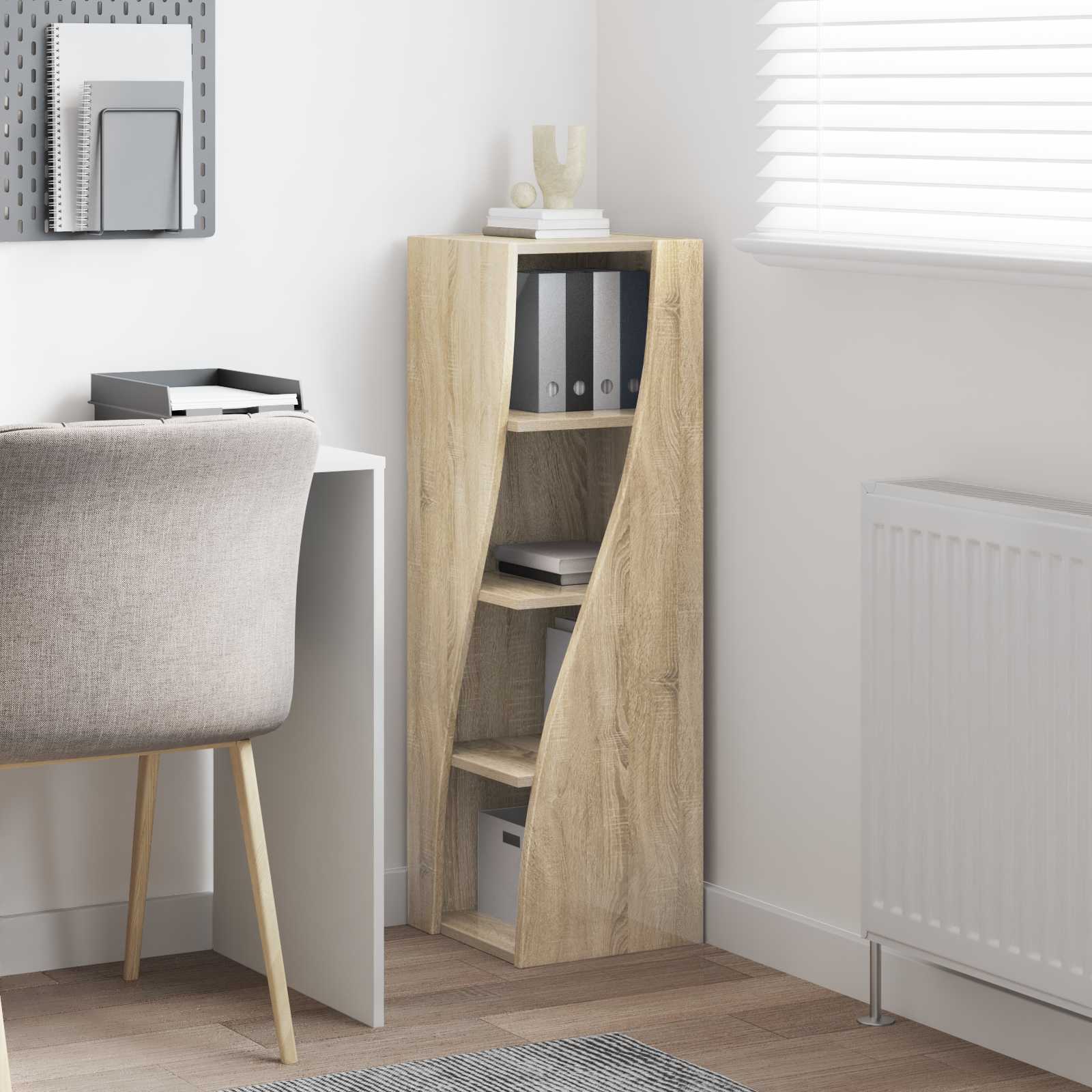 Meuble d'angle Chêne Sonoma 32x32x102cm Bois d'ingénierie