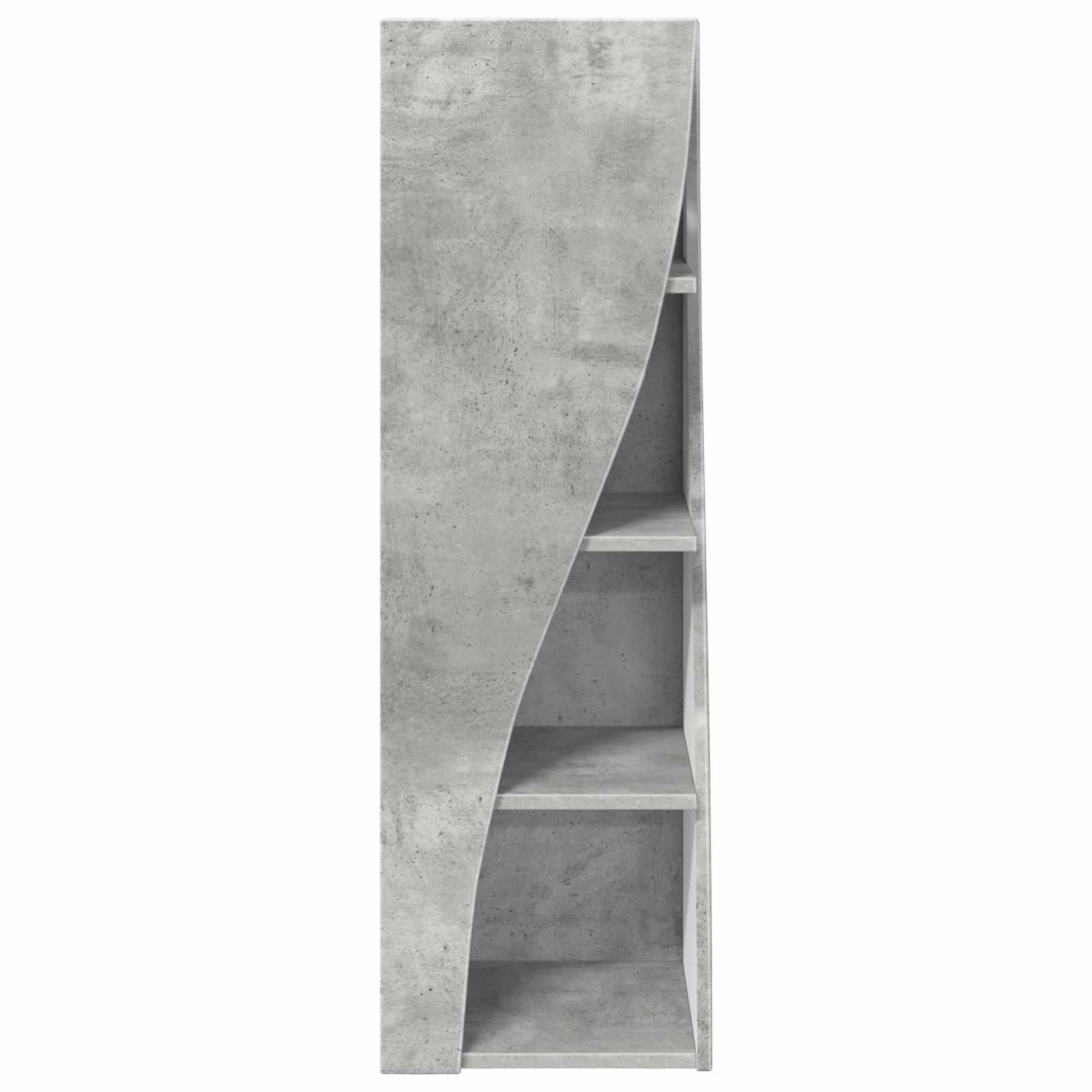 Meuble d'angle Gris béton 32x32x102cm Bois d'ingénierie