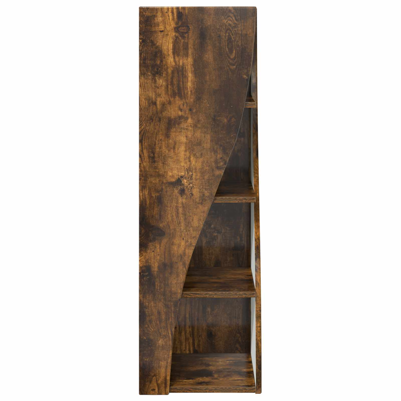 Meuble d'angle Chêne fumé 32x32x102cm Bois d'ingénierie