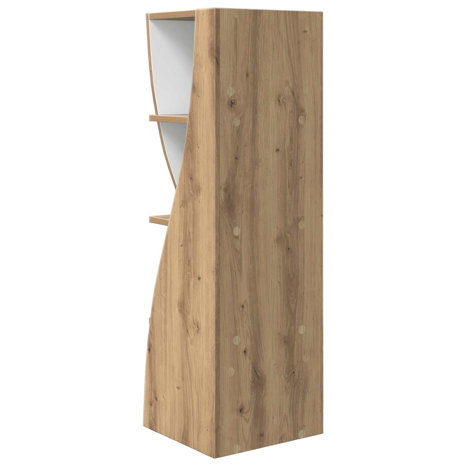 Meuble d'angle 32x32x102cm Bois d'ingénierie Chêne artisanal