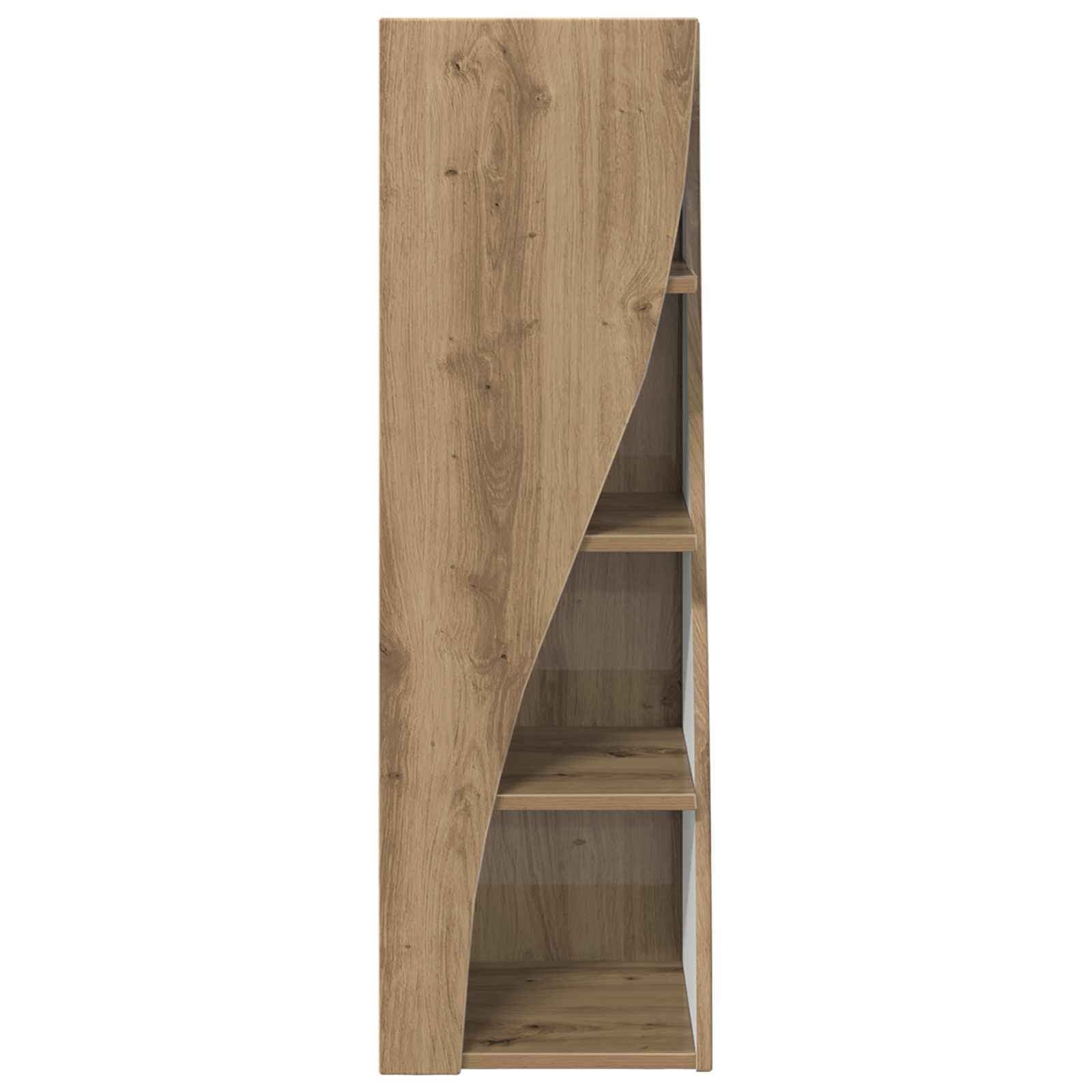 Meuble d'angle 32x32x102cm Bois d'ingénierie Chêne artisanal
