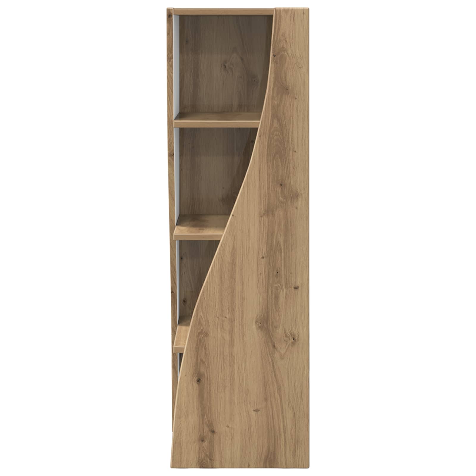 Meuble d'angle 32x32x102cm Bois d'ingénierie Chêne artisanal