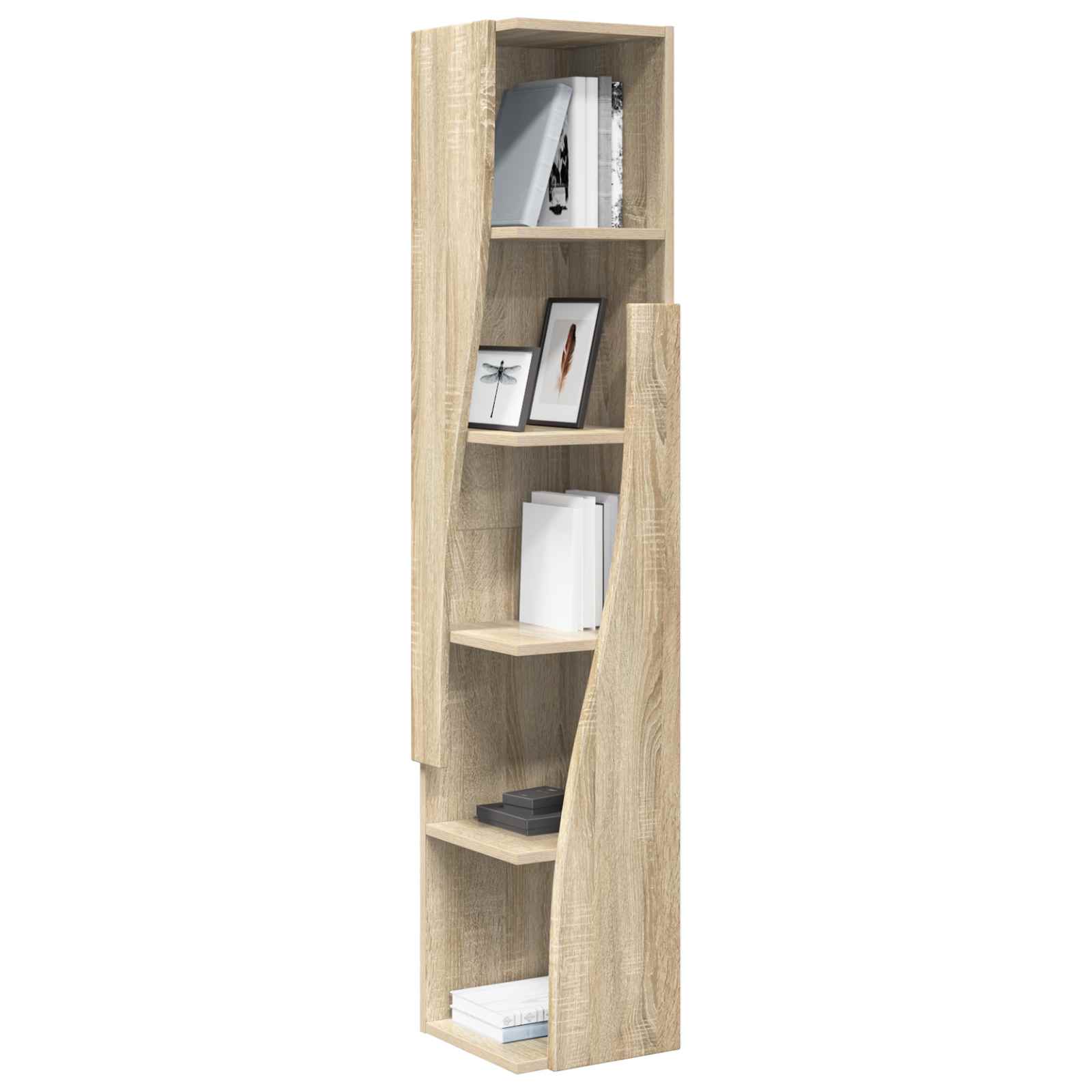 Meuble d'angle 27,5x27x140cm Bois d'ingénierie Chêne Sonoma