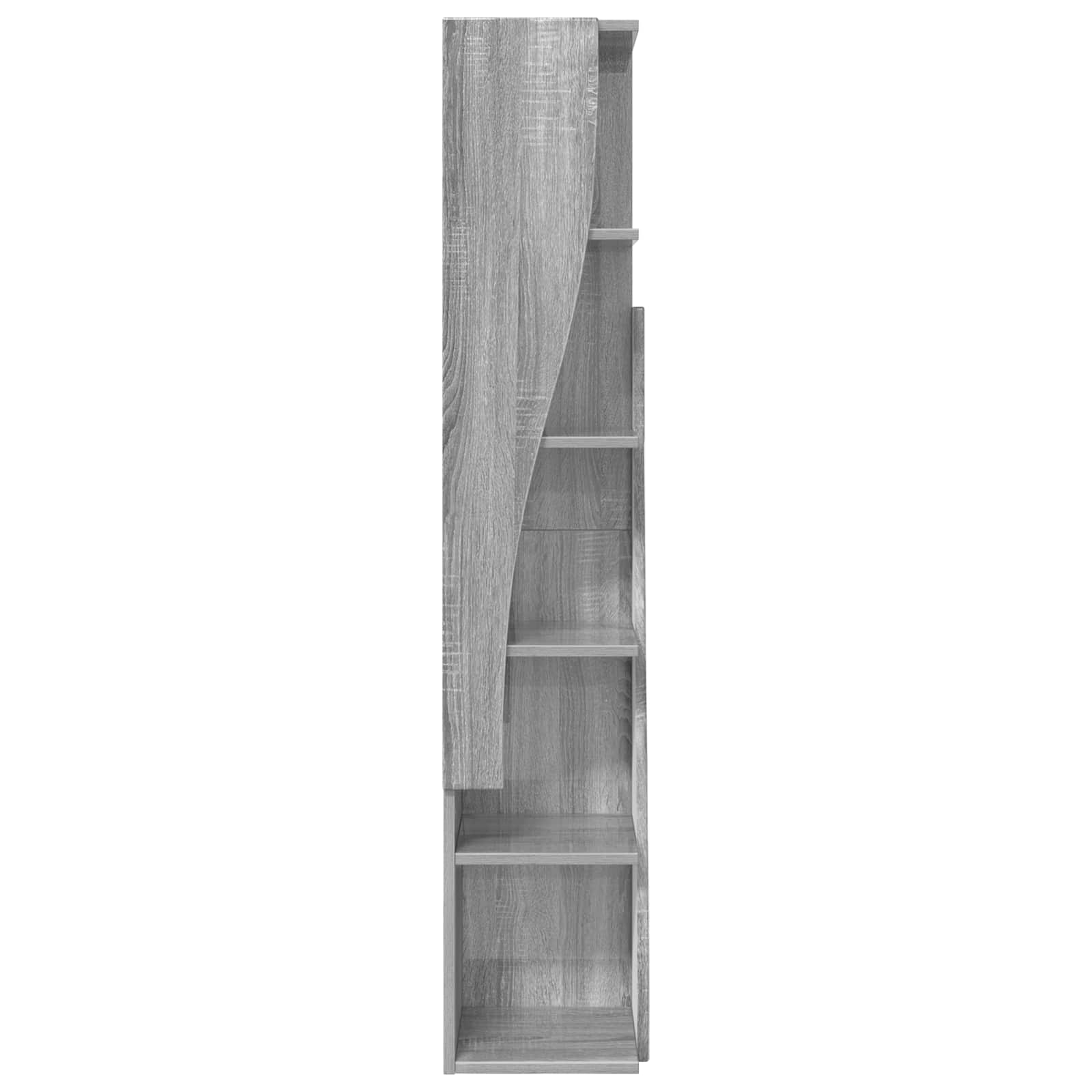 Meuble d'angle 27,5x27x140cm Bois d'ingénierie Gris Sonoma