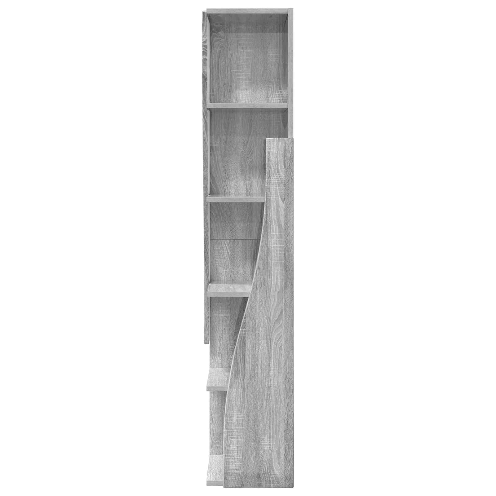 Meuble d'angle 27,5x27x140cm Bois d'ingénierie Gris Sonoma