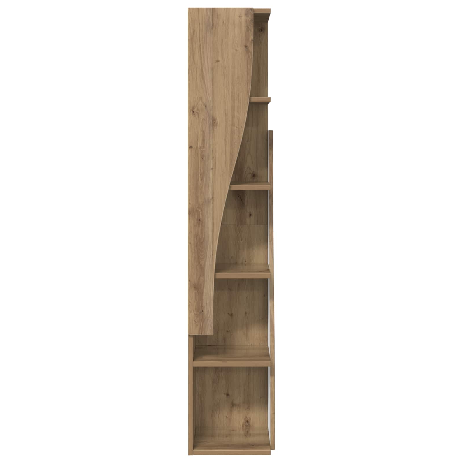 Meuble d'angle 27,5x27x140cm Bois d'ingénierie Chêne artisanal - XIOS