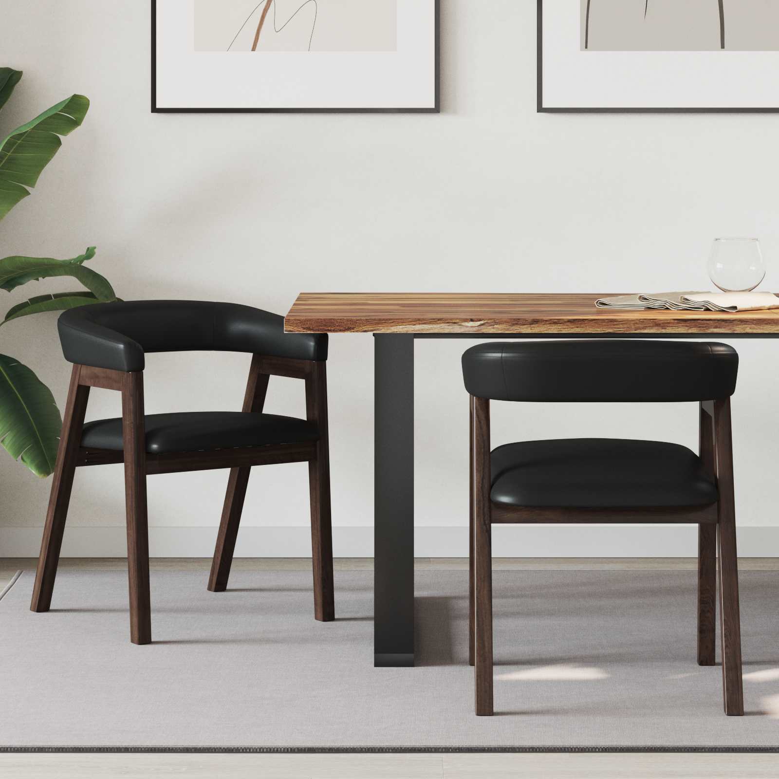 Chaises de salle à manger 2 pcs Marron Clair 54 x 57 x 73 cm - XIOS