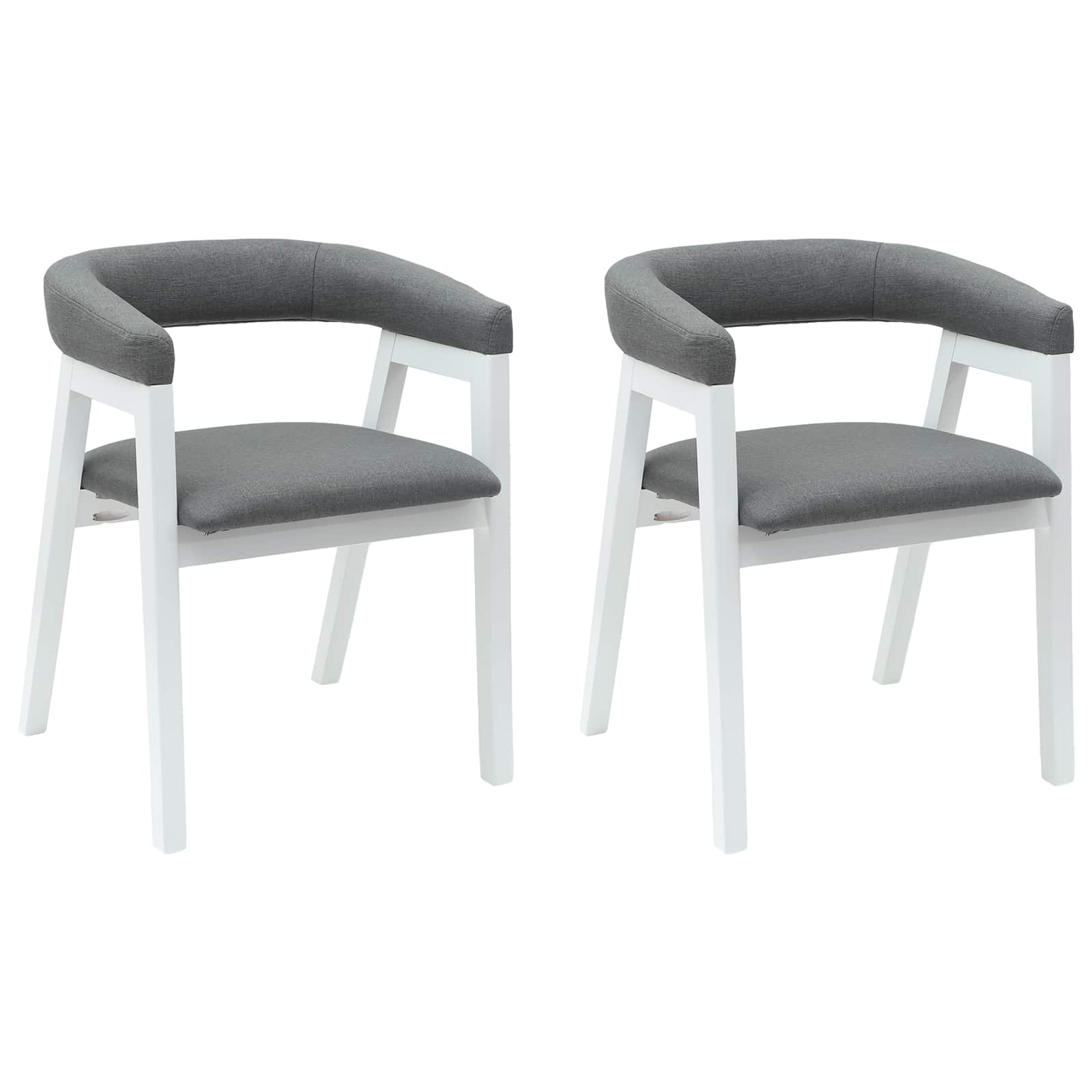 Chaises de salle à manger 2 pcs Blanc 54 x 57 x 73 cm - XIOS