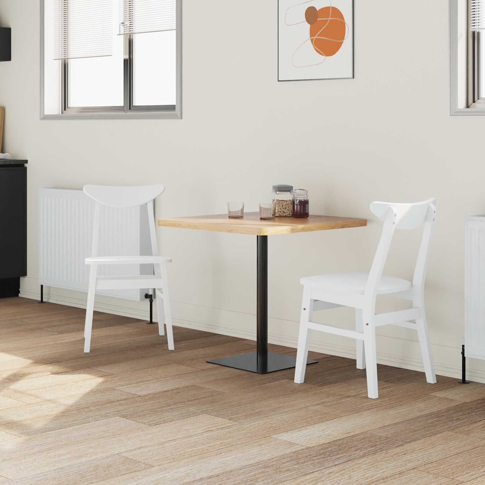 Chaises de salle à manger 2 pcs Blanc 42 x 47.5 x 81 cm - XIOS