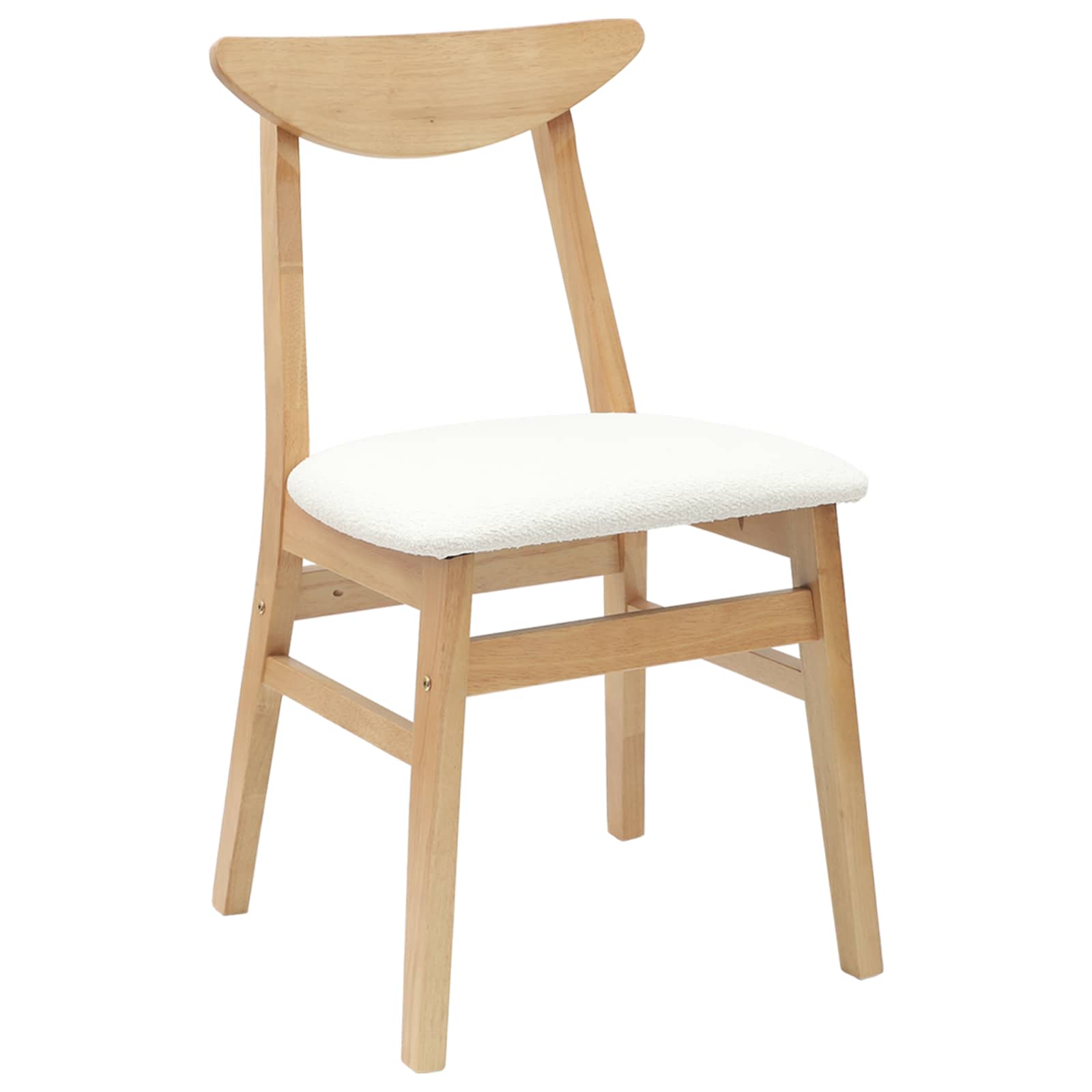 Chaises de salle à manger 2 pcs Naturel 42 x 47.5 x 81 cm - XIOS