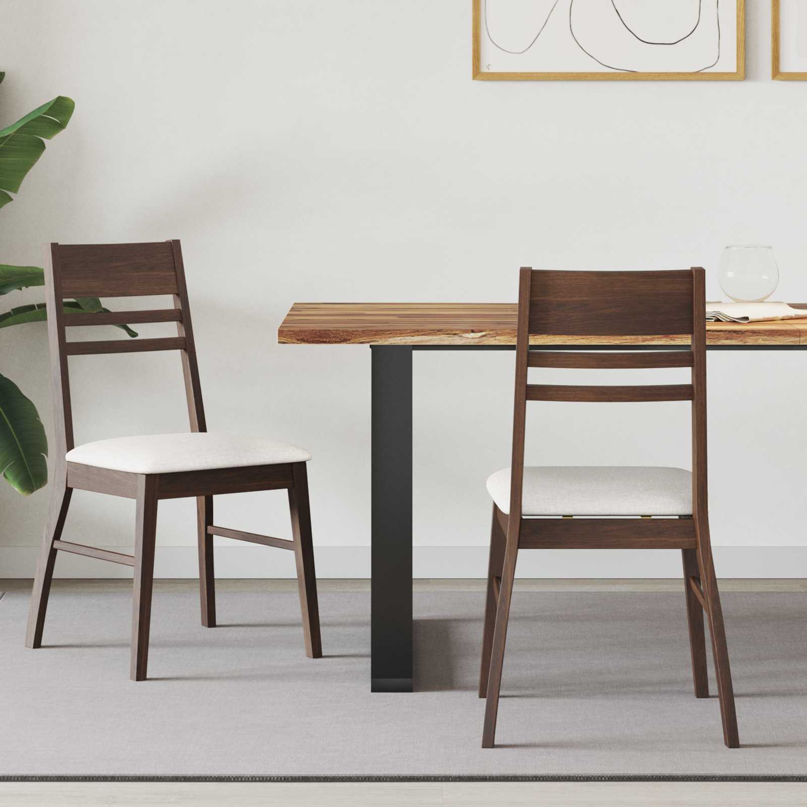 Chaises de salle à manger 2 pcs Marron Clair 43 x 54 x 89 cm - XIOS