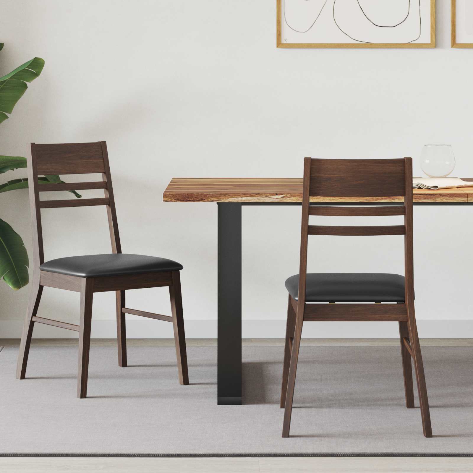 Chaises de salle à manger 2 pcs Marron Clair 43 x 54 x 89 cm - XIOS