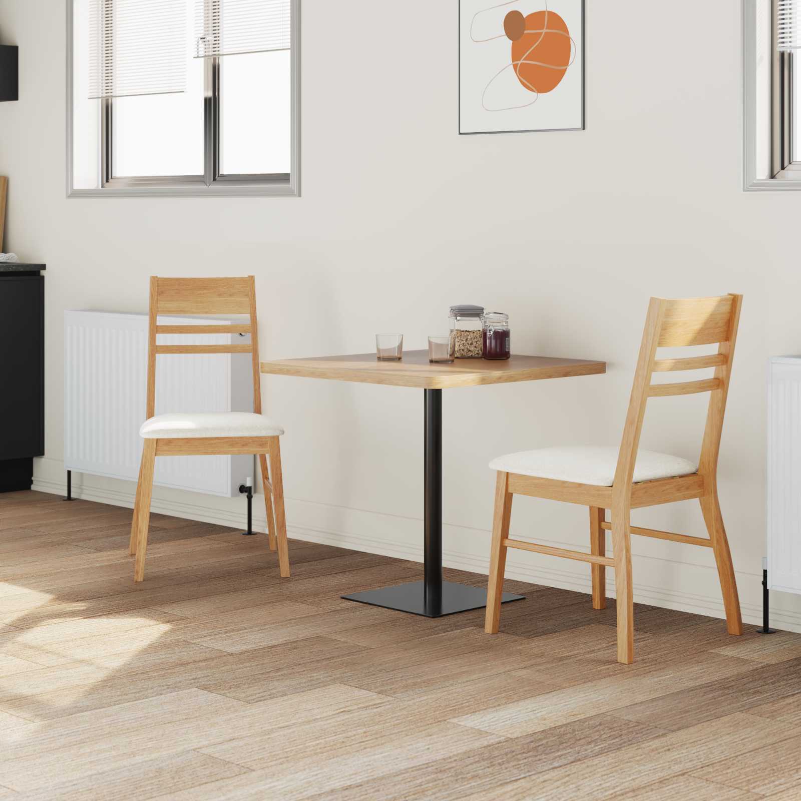 Chaises de salle à manger 2 pcs Naturel 43 x 54 x 89 cm - XIOS