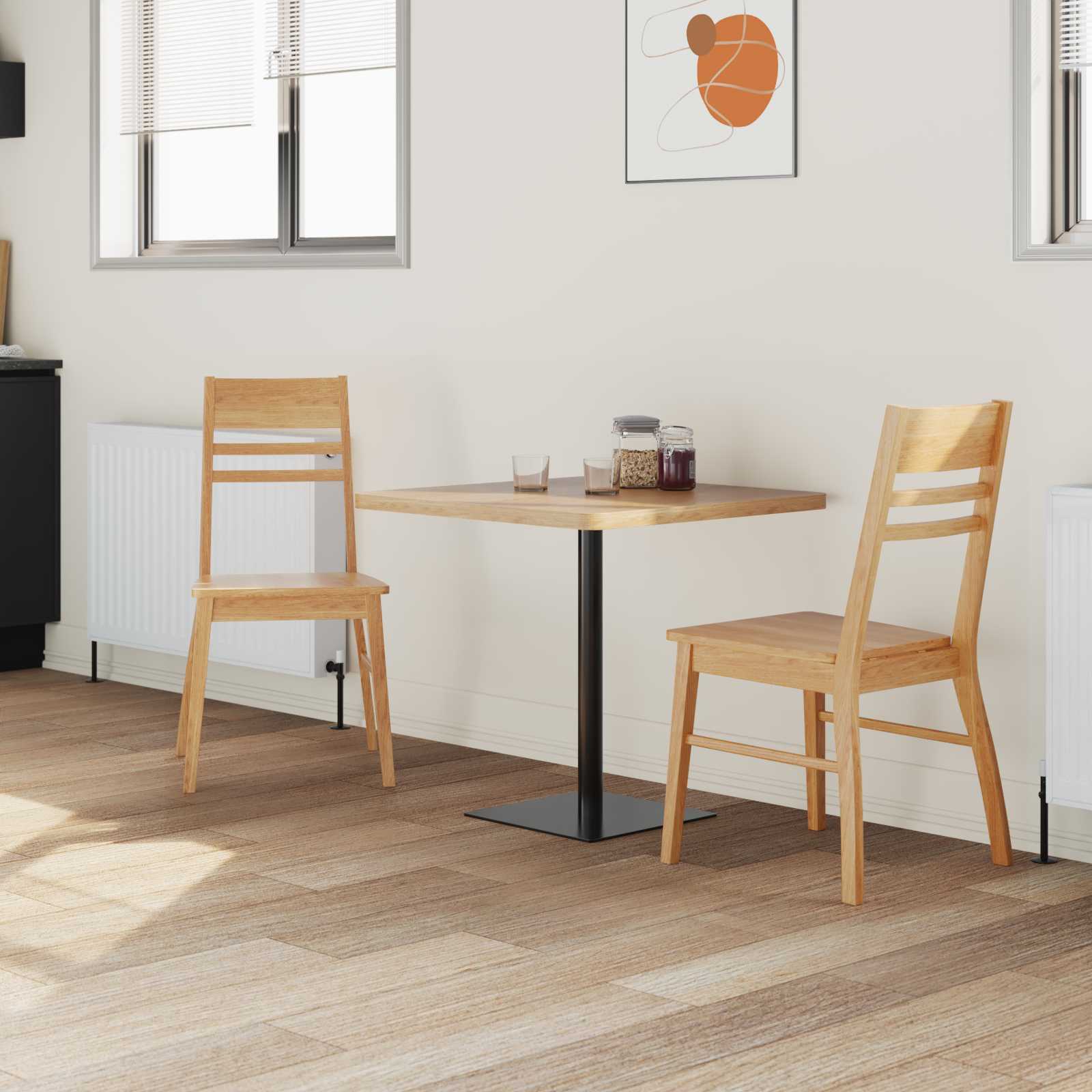 Chaises de salle à manger 2 pcs Naturel 43 x 54 x 89 cm - XIOS
