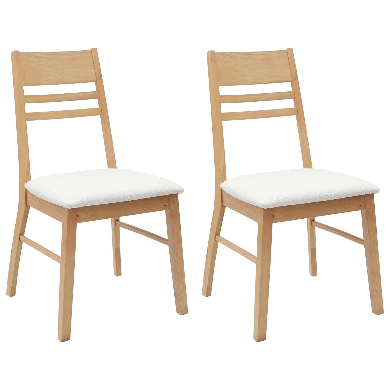 Chaises de salle à manger 2 pcs Naturel 43 x 54 x 89 cm - XIOS