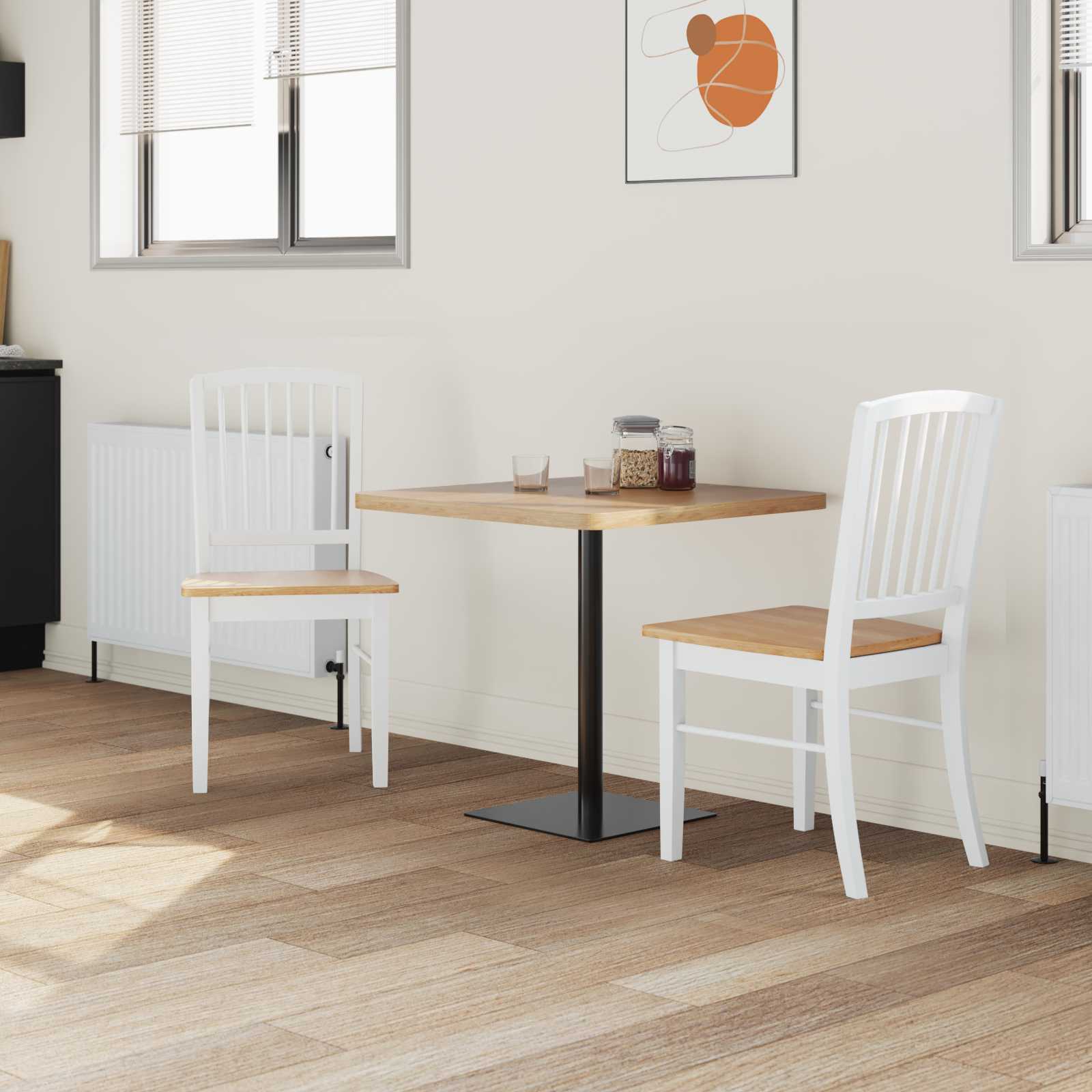 Chaises de salle à manger 2 pcs Blanc 50 x 52,5 x 91 cm - XIOS