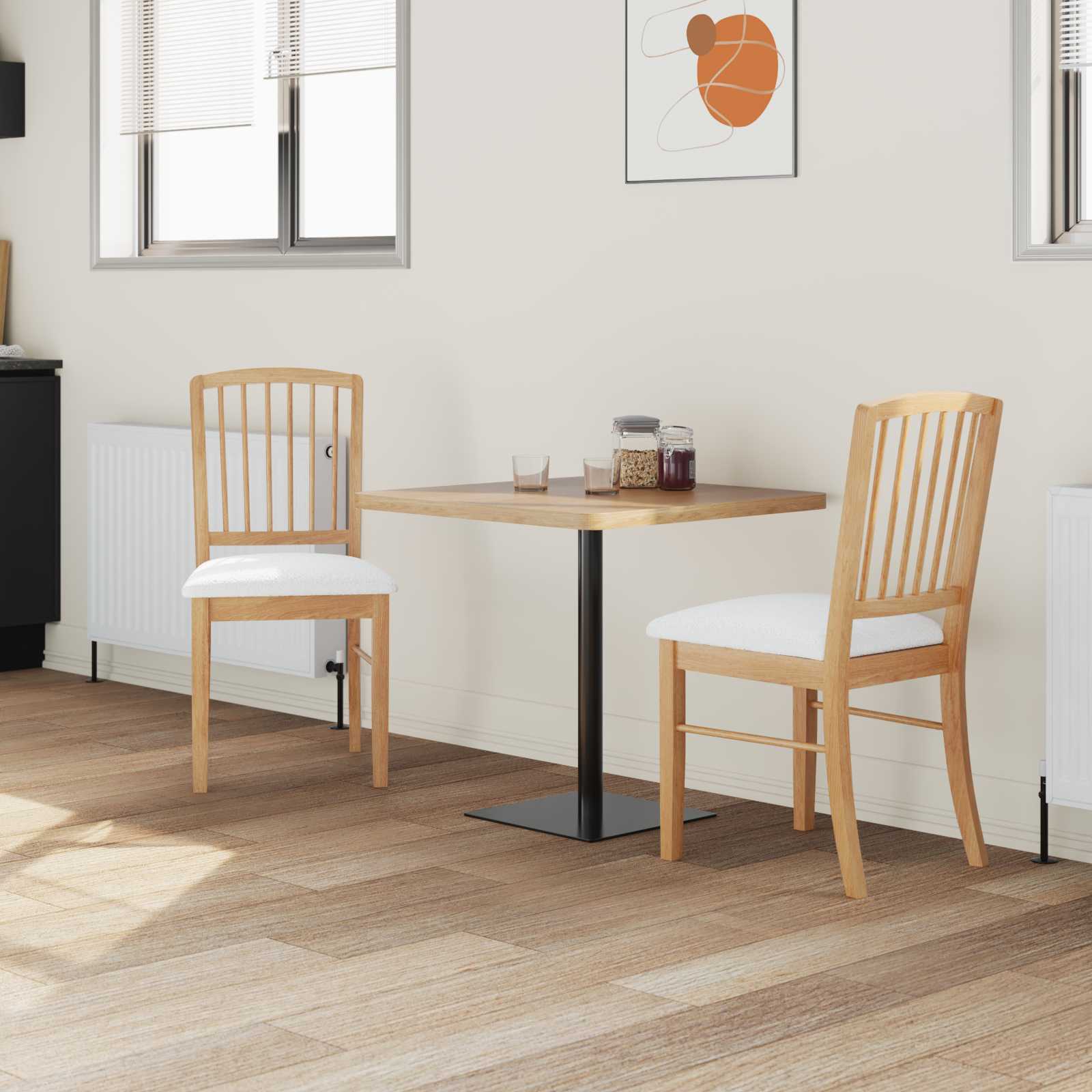 Chaises de salle à manger 2 pcs Naturel 50 x 52,5 x 91 cm - XIOS