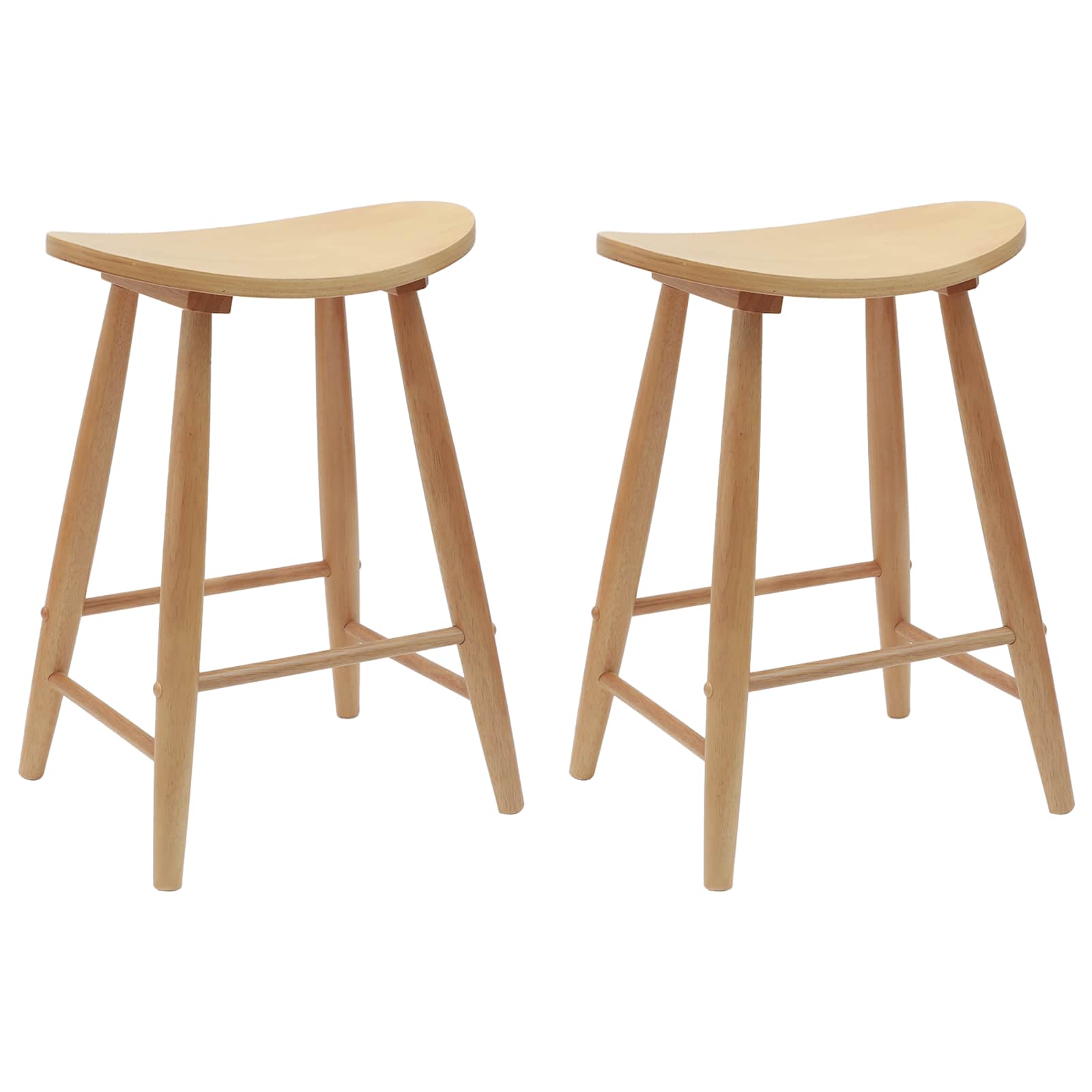 Chaises de salle à manger 2 pcs Naturel 46 x 37 x 63 cm - XIOS