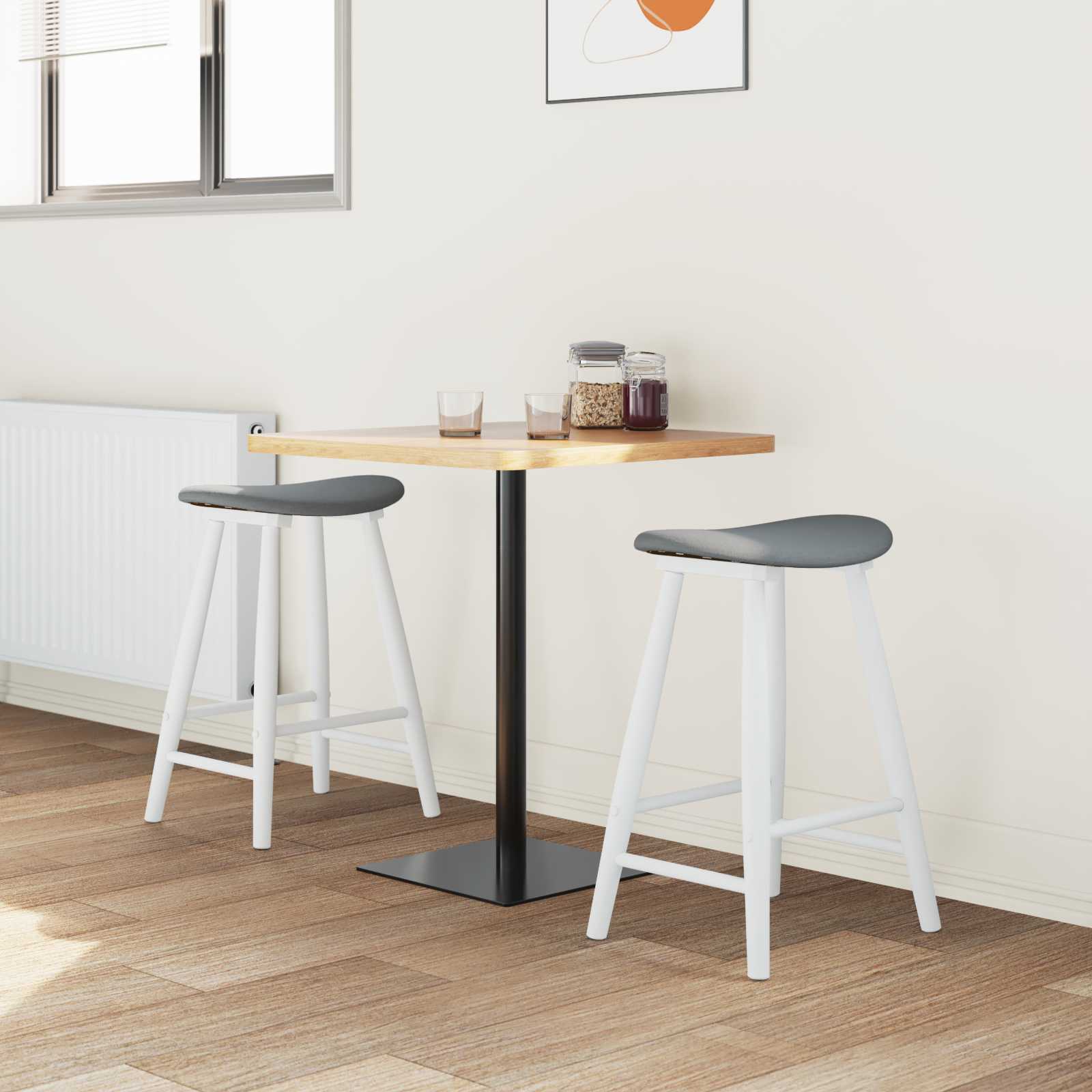 Chaises de salle à manger 2 pcs Blanc 46 x 37 x 63 cm - XIOS