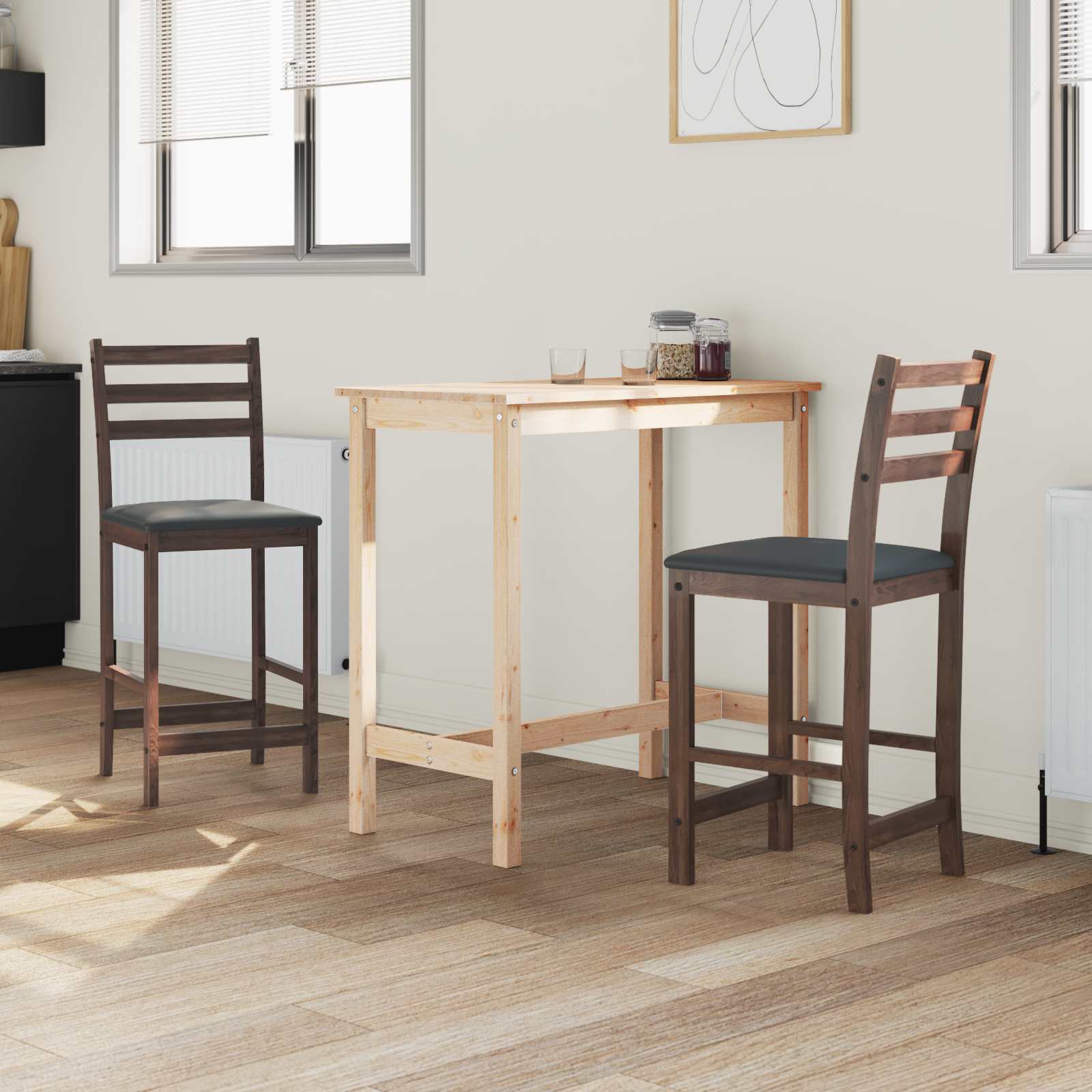 Chaises de salle à manger 2 pcs Marron Clair - XIOS