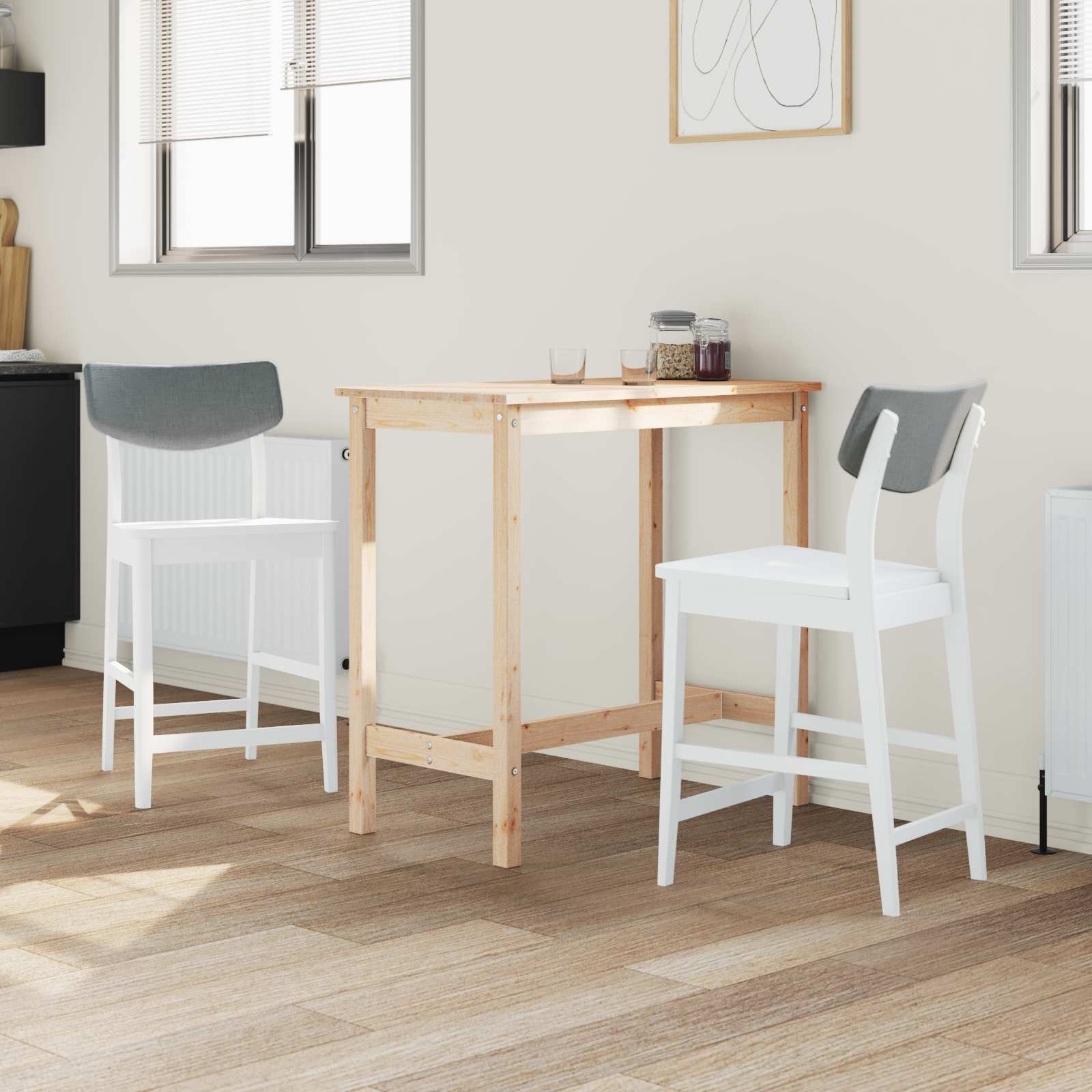 Chaises de salle à manger 2 pcs Blanc 48 x 49 x 95 cm - XIOS