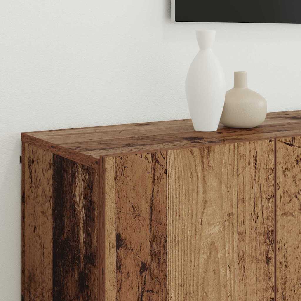 Unites TV Montage mural 6 pcs Bois ancien Bois d'ingénierie - XIOS