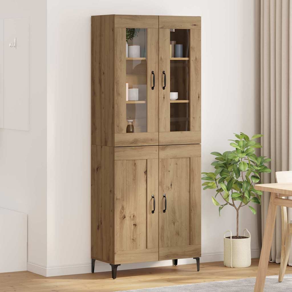 Haut Armoire Chêne artisanal 69,5 x 34 x 180 cm - XIOS