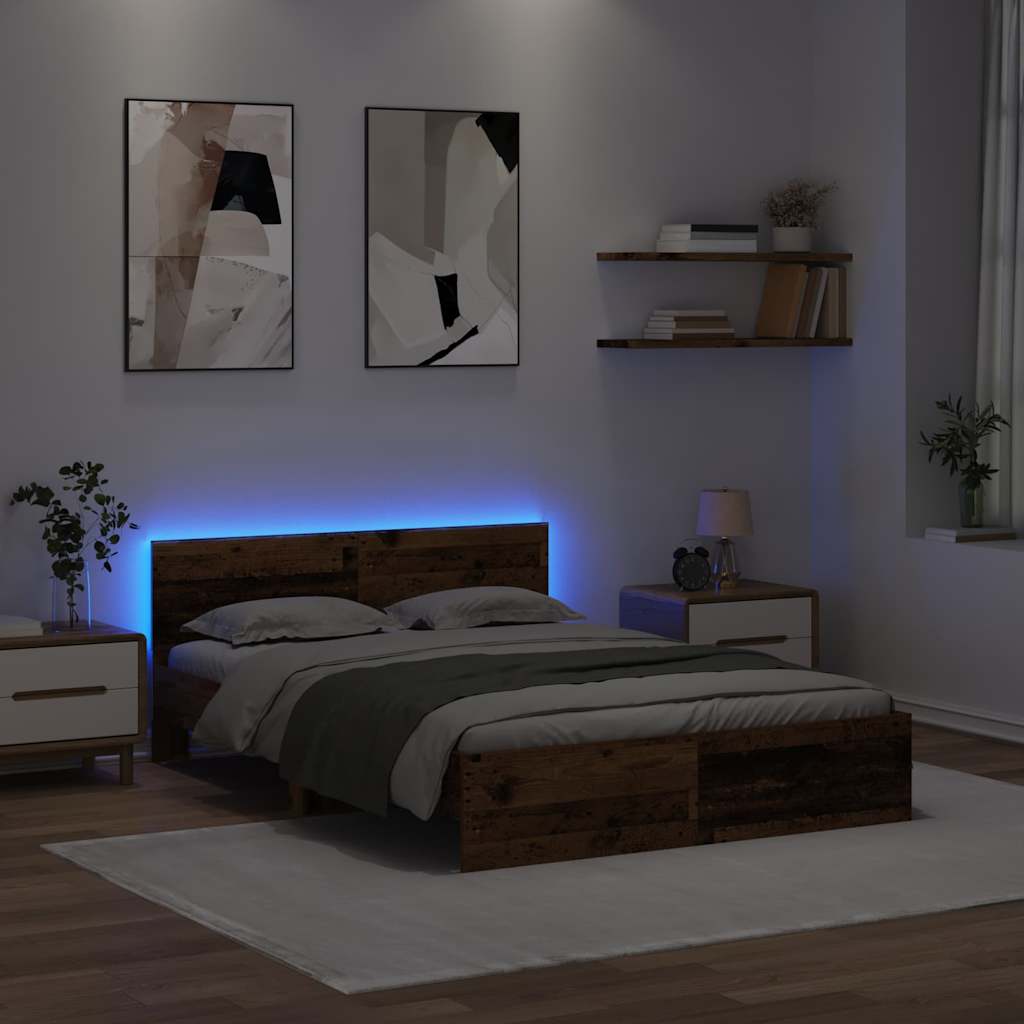 Cadre de lit Bois Ancien 120 x 200 cm Bois d'ingénierie - XIOS