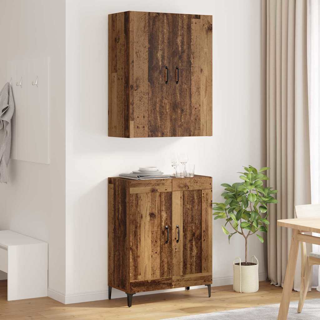 Haut Armoire Bois Ancien 69,5 x 34 x 180 cm Bois d'ingénierie - XIOS