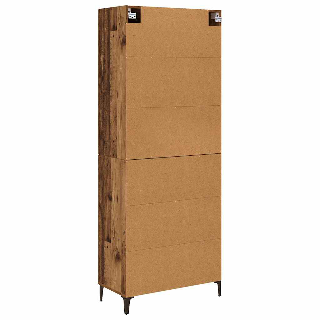 Haut Armoire Bois Ancien 69,5 x 34 x 180 cm Bois d'ingénierie - XIOS