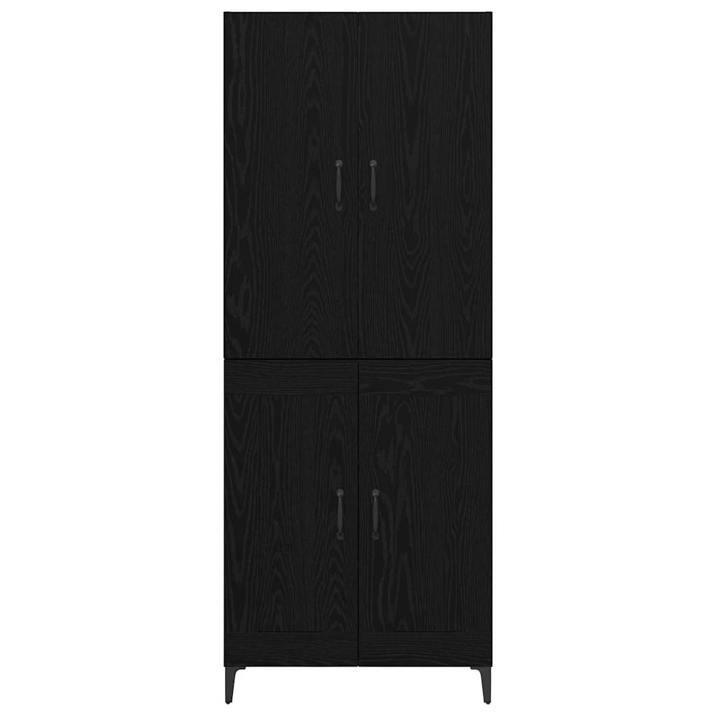 Haut Armoire Chêne noir 69,5 x 34 x 180 cm Bois d'ingénierie - XIOS
