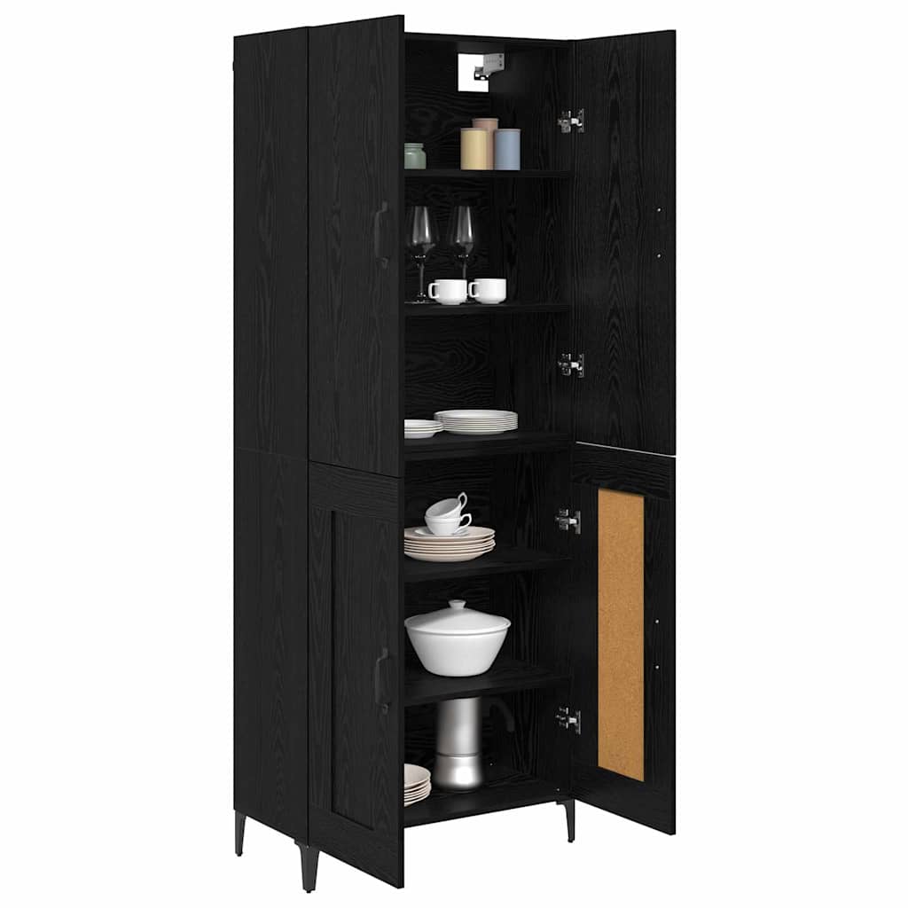 Haut Armoire Chêne noir 69,5 x 34 x 180 cm Bois d'ingénierie - XIOS