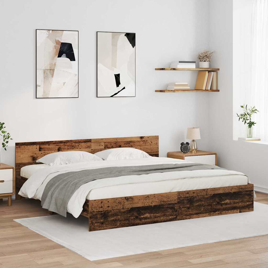 Cadre de lit Bois Ancien 180 x 200 cm Bois d'ingénierie - XIOS