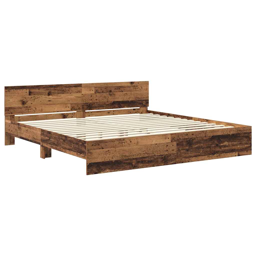 Cadre de lit Bois Ancien 180 x 200 cm Bois d'ingénierie - XIOS