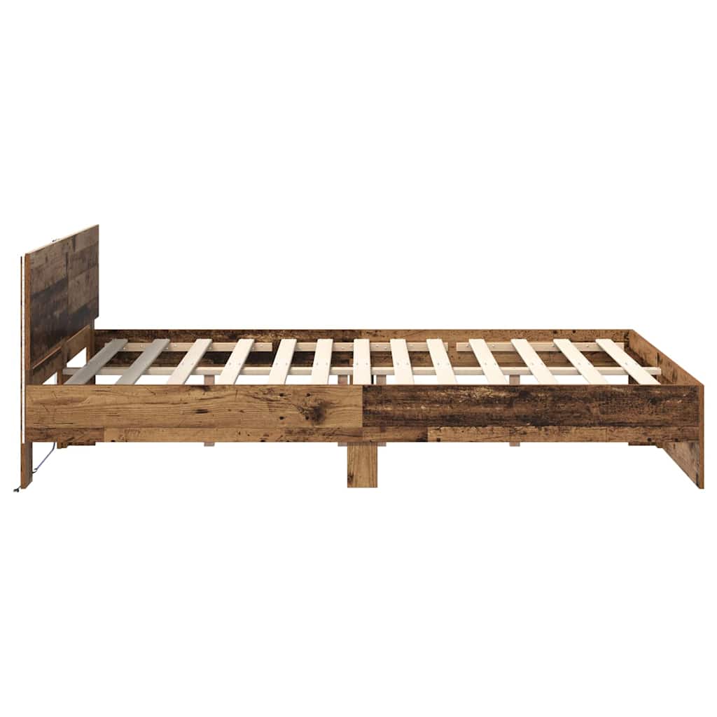 Cadre de lit Bois Ancien 160 x 200 cm Bois d'ingénierie - XIOS