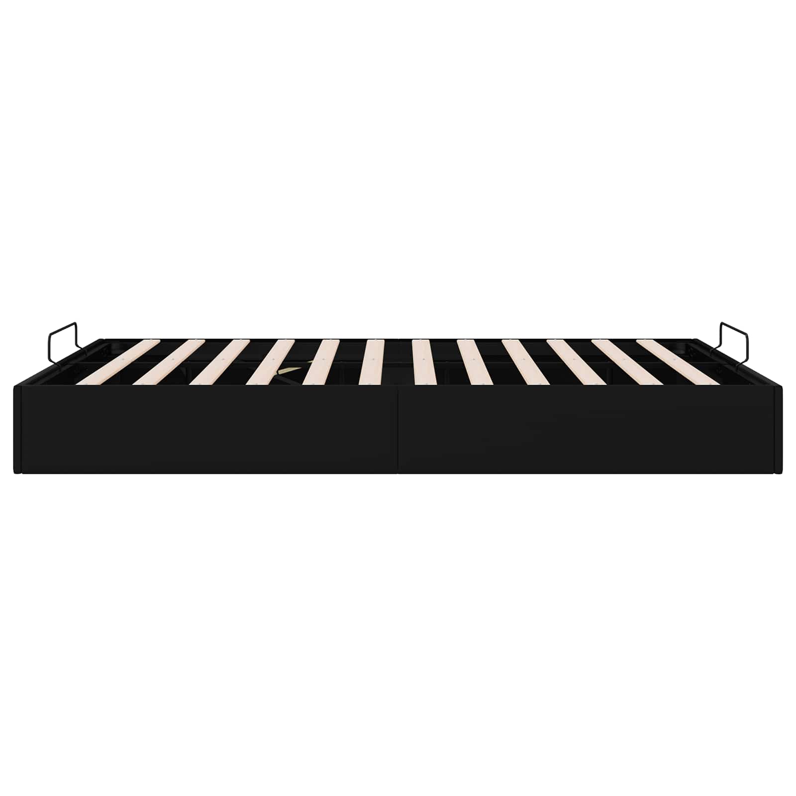 Cadre de lit ottoman Noir Lit double classique Simili cuir - XIOS