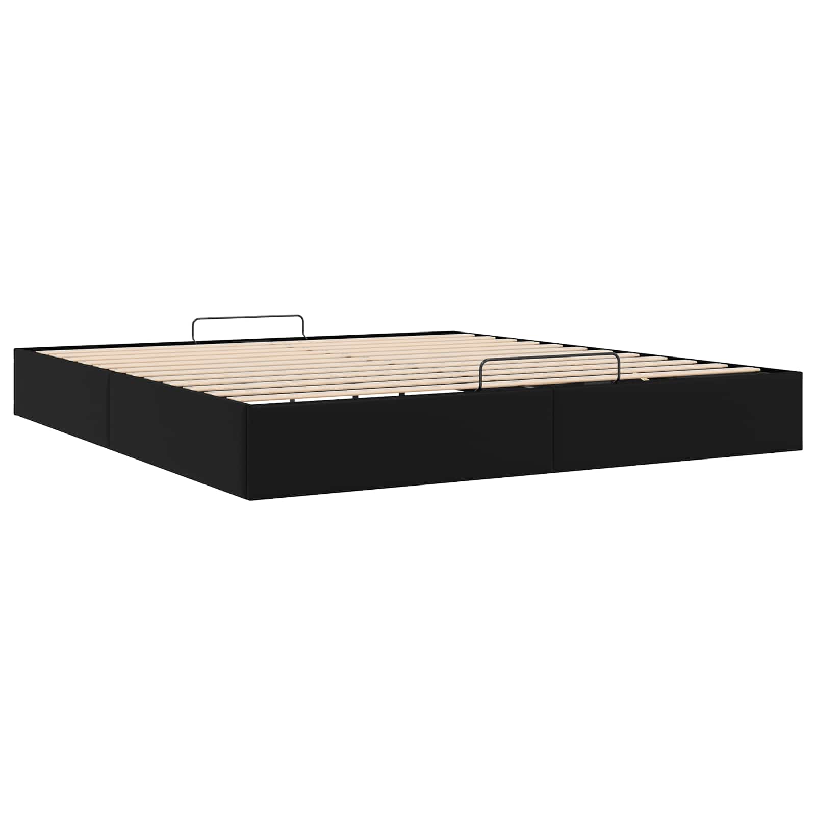 Cadre de lit ottoman Noir King size Simili cuir - XIOS