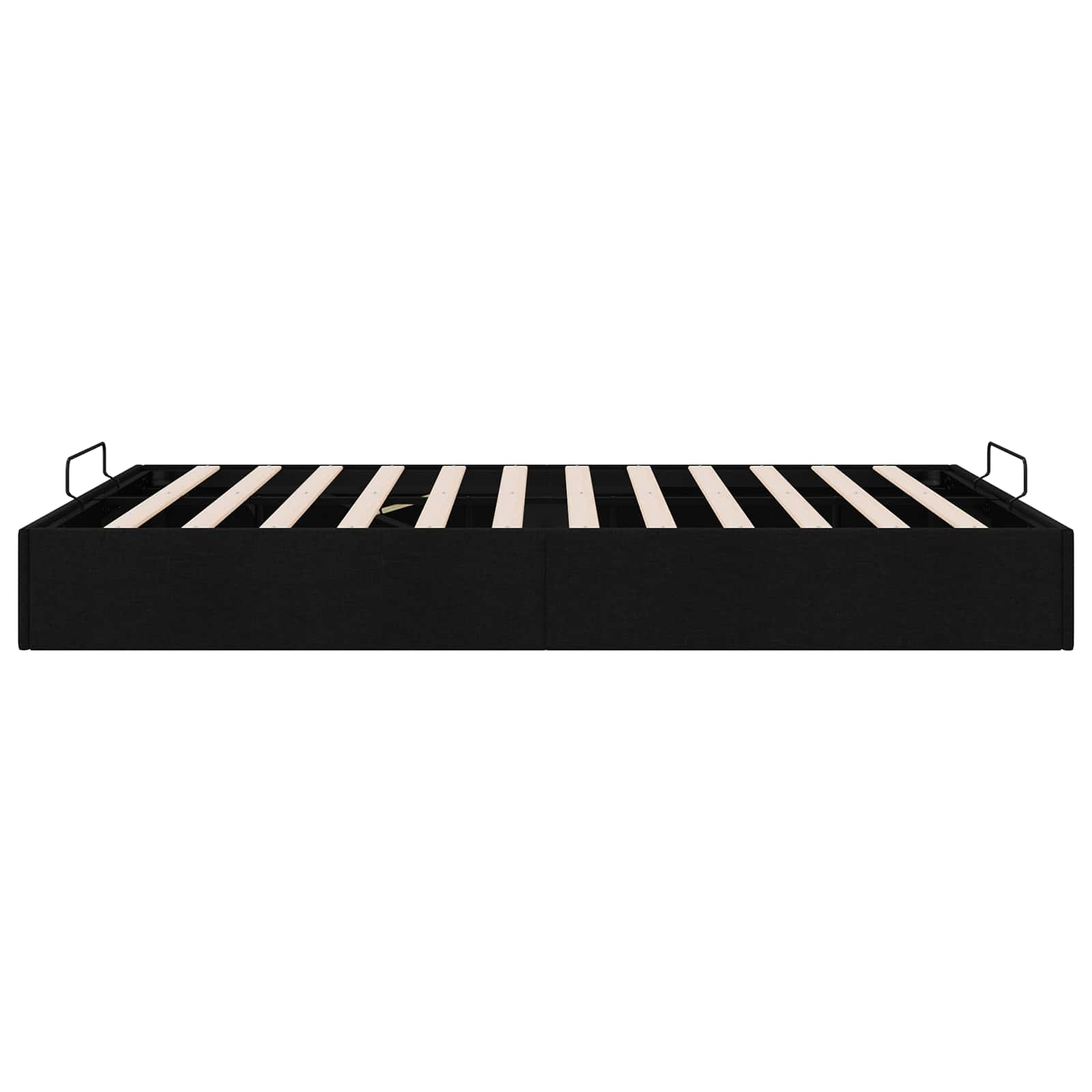 Cadre de lit ottoman Noir Lit double classique Tissu - XIOS