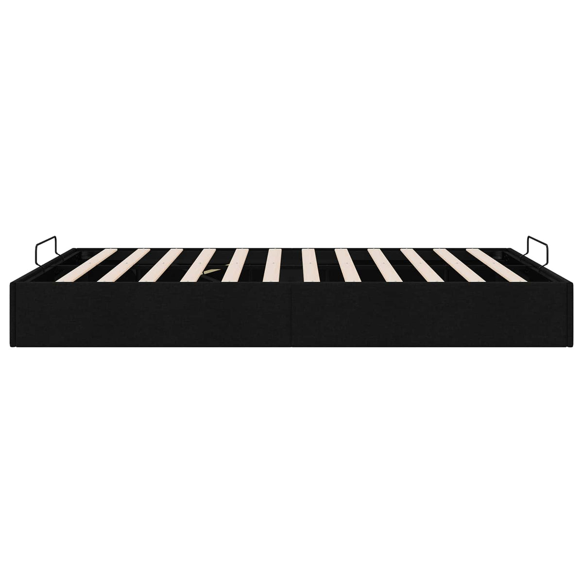 Cadre de lit ottoman Noir Lit double classique Tissu