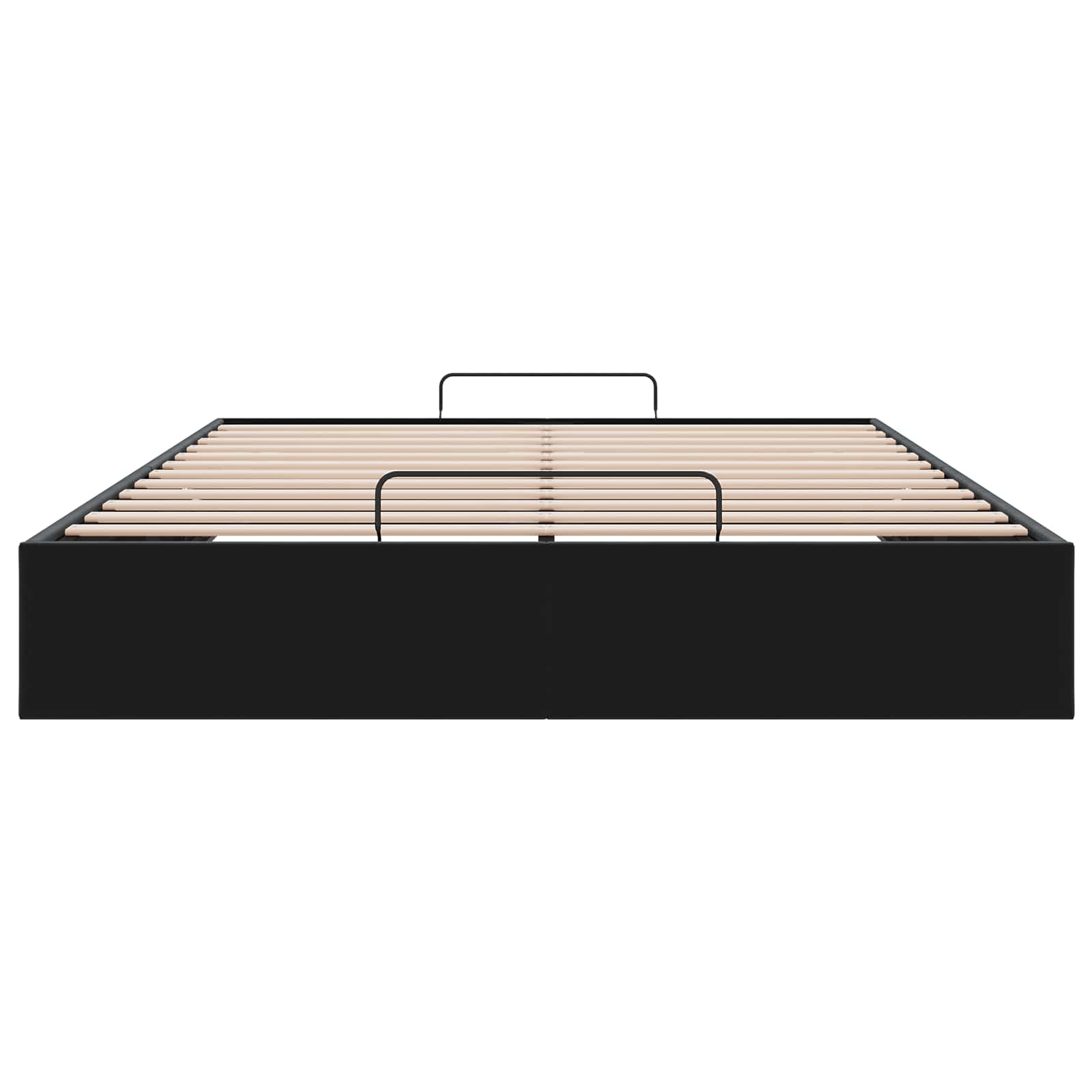 Cadre de lit ottoman Noir Lit double classique Velours - XIOS