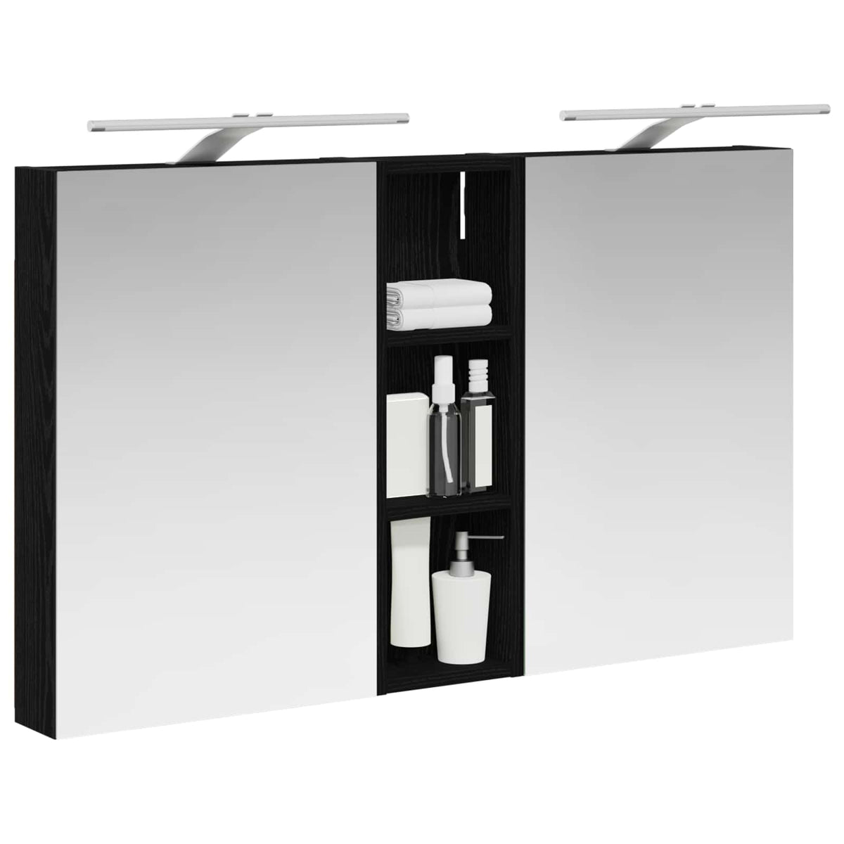 Ensemble de Meubles de Salle de Bain 3 pc 100 x 10,5 x 60,5 cm