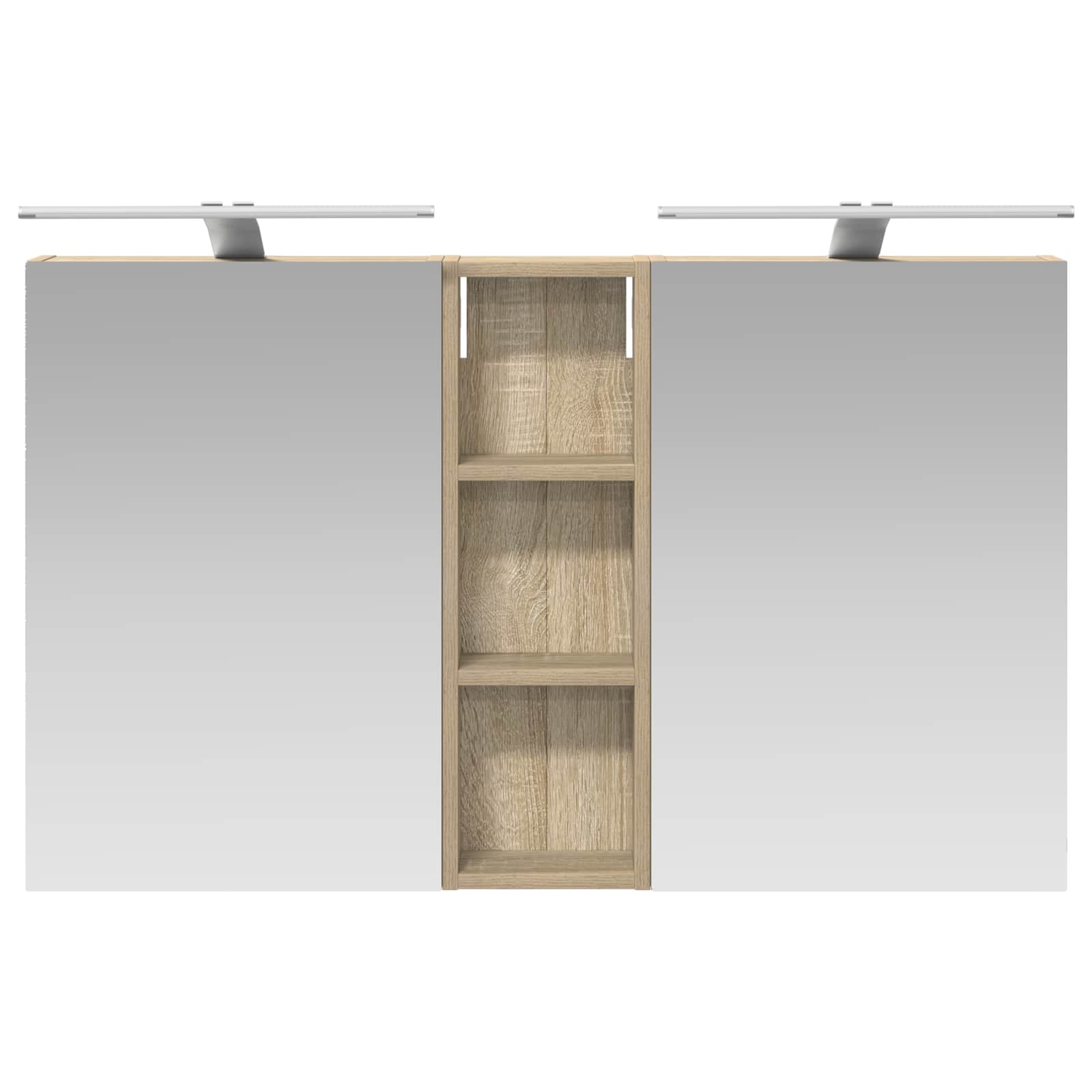 Ensemble de Meubles de Salle de Bain 3 pc 100 x 10,5 x 60,5 cm