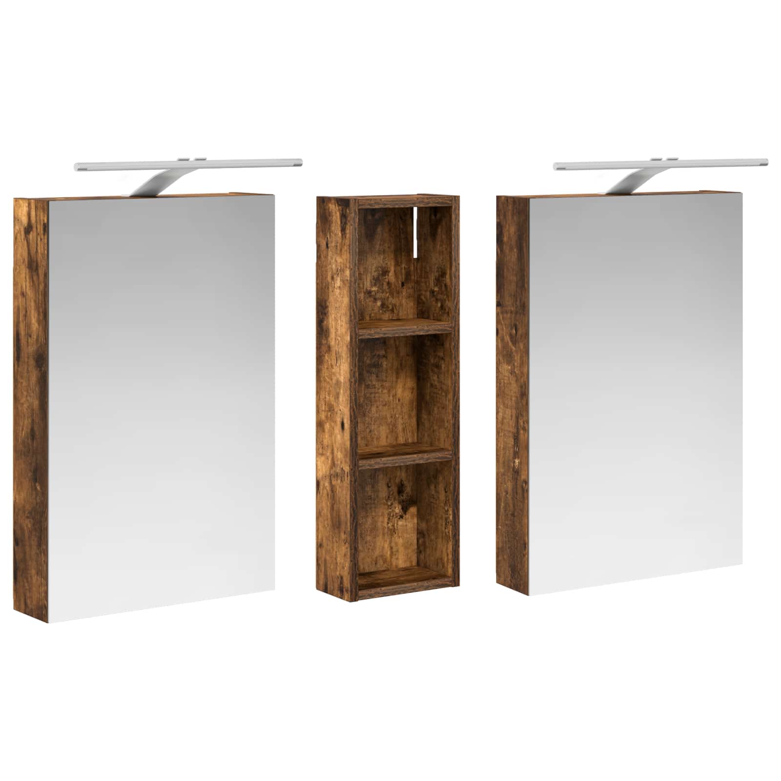 Ensemble de Meubles de Salle de Bain 3 pc 100 x 10,5 x 60,5 cm