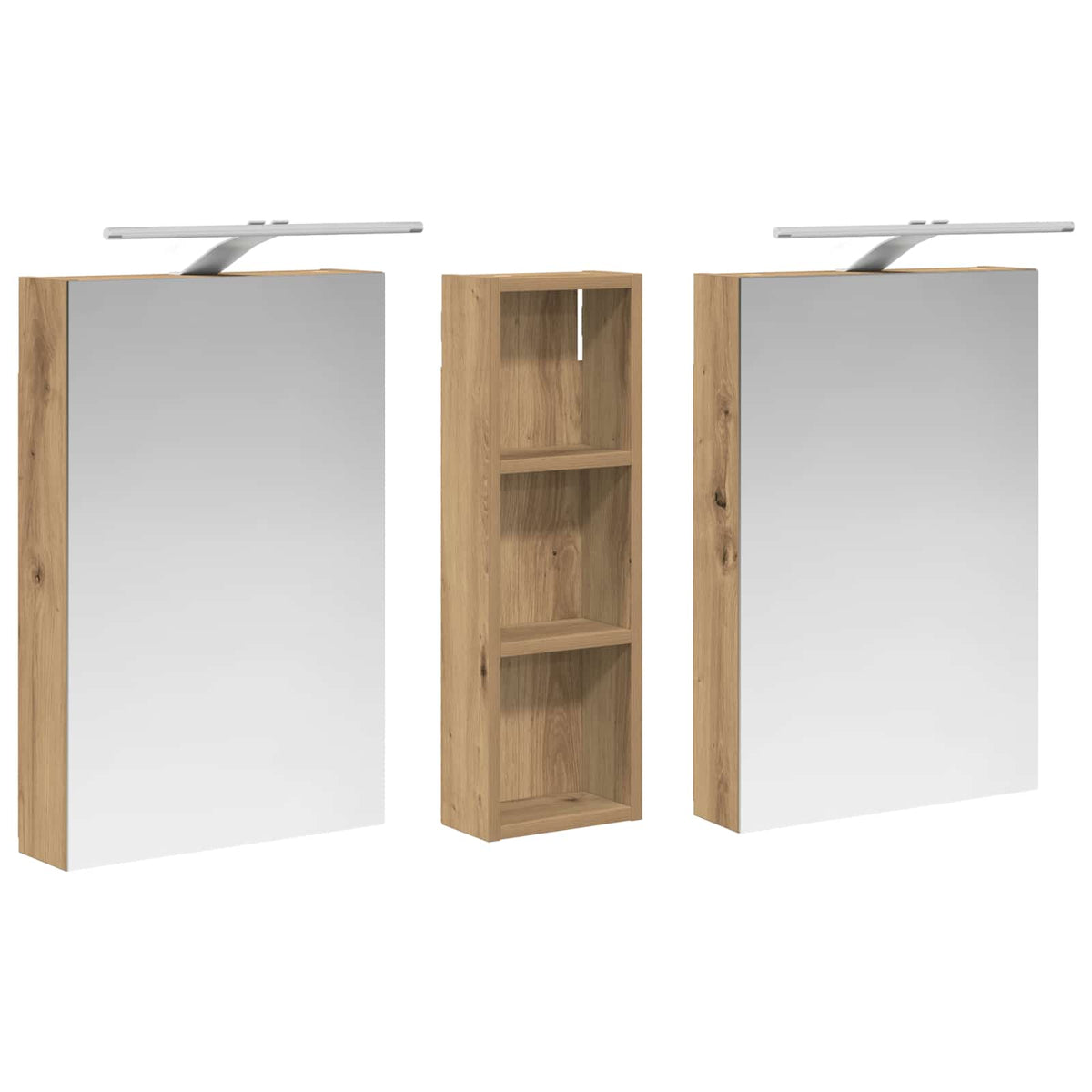 Ensemble de Meubles de Salle de Bain 3 pc 100 x 10,5 x 60,5 cm
