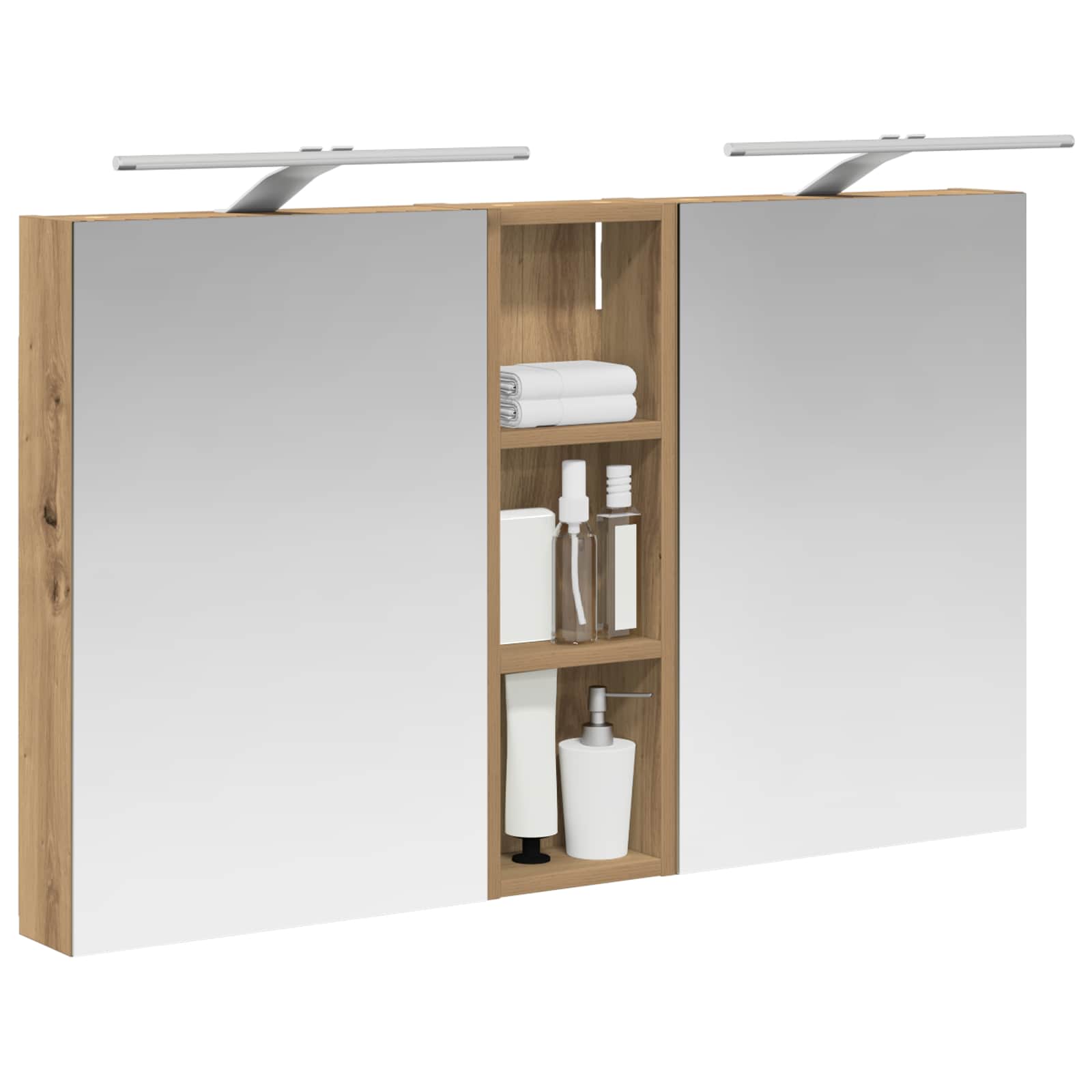 Ensemble de Meubles de Salle de Bain 3 pc 100 x 10,5 x 60,5 cm