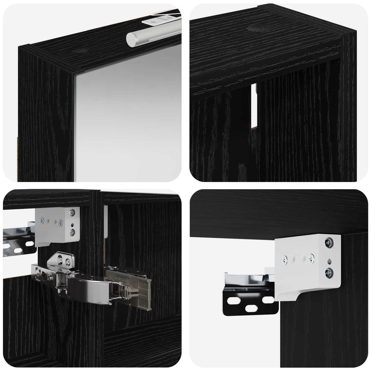 Ensemble de Meubles de Salle de Bain 3 pc 110 x 10,5 x 60,5 cm