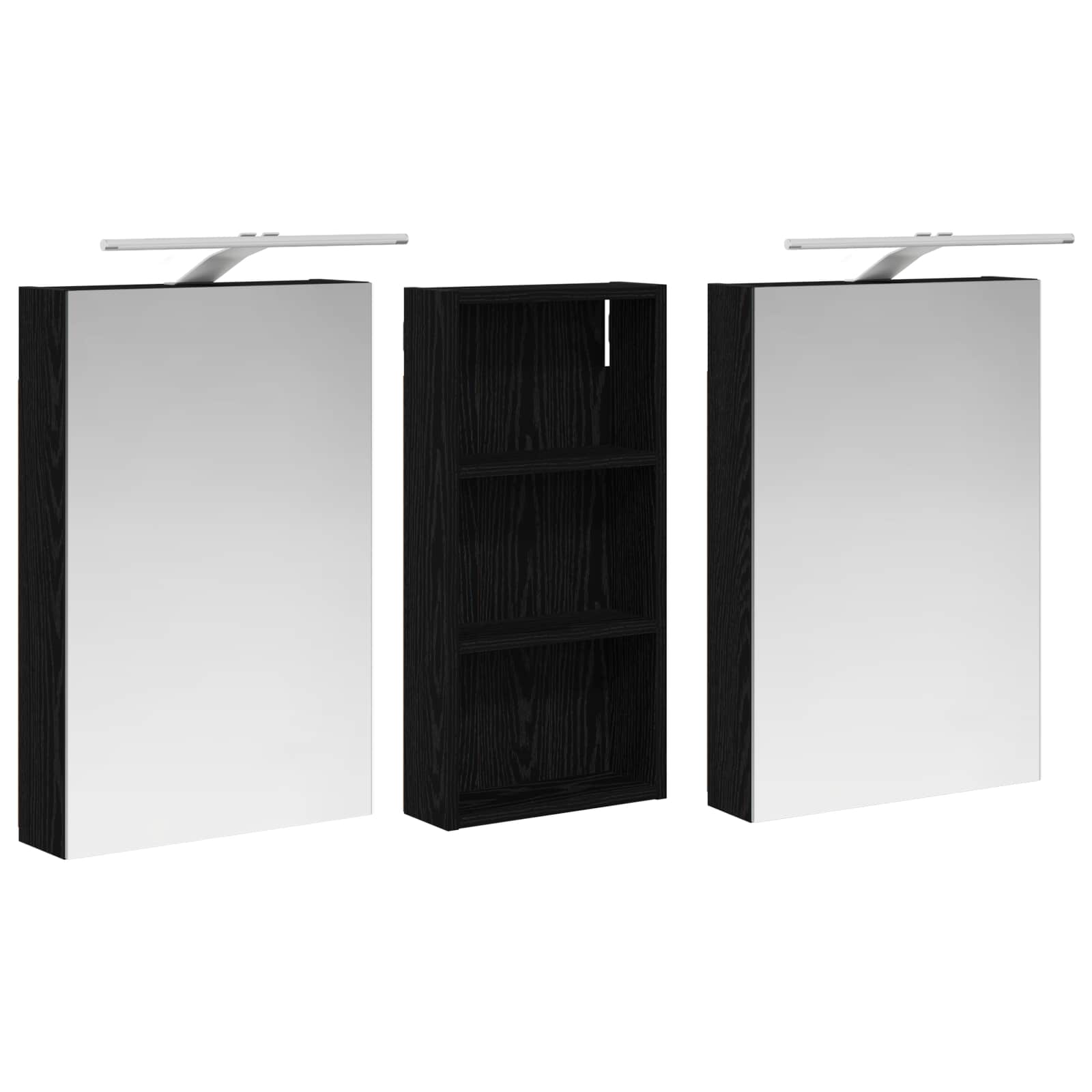 Ensemble de Meubles de Salle de Bain 3 pc 110 x 10,5 x 60,5 cm