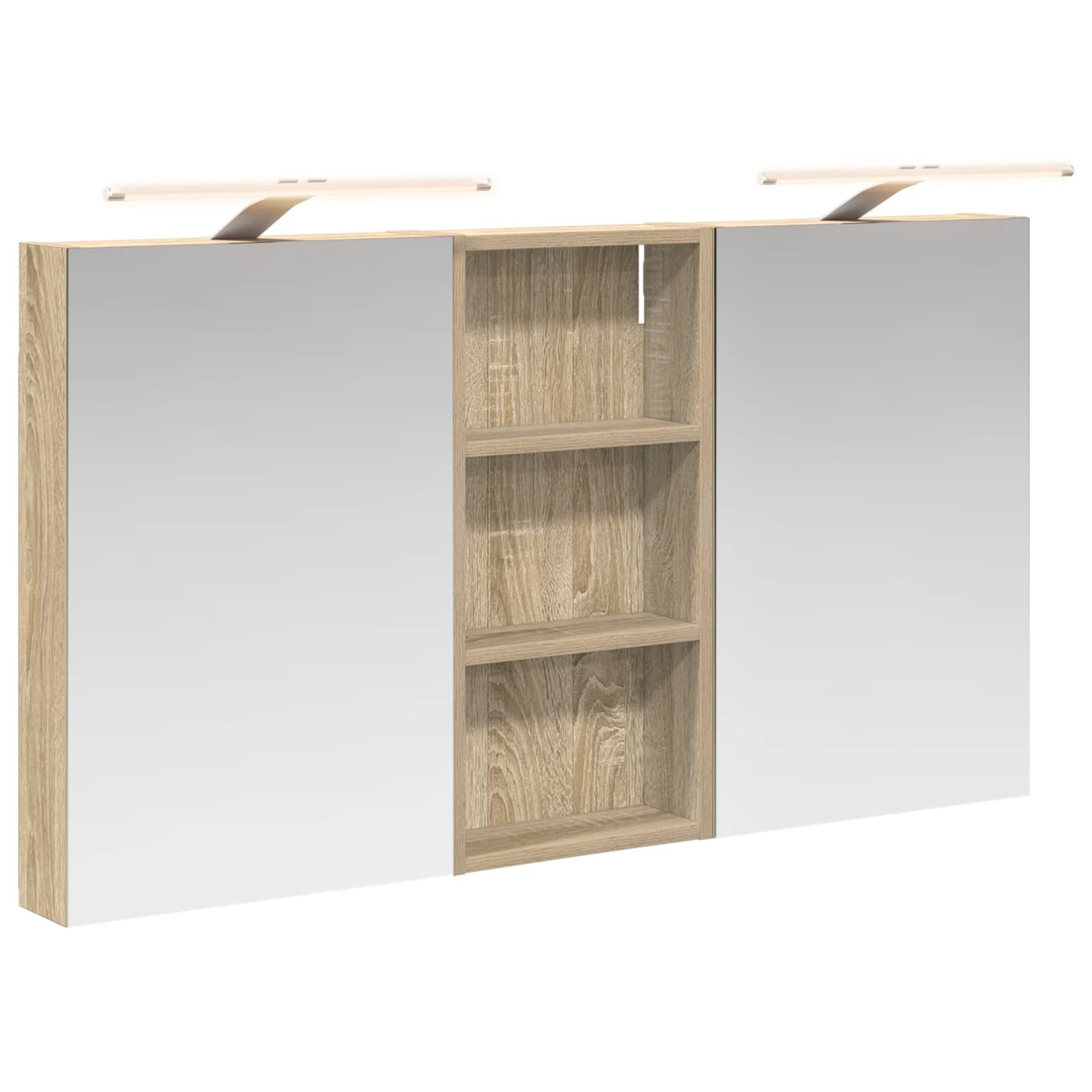 Ensemble de Meubles de Salle de Bain 3 pc 110 x 10,5 x 60,5 cm