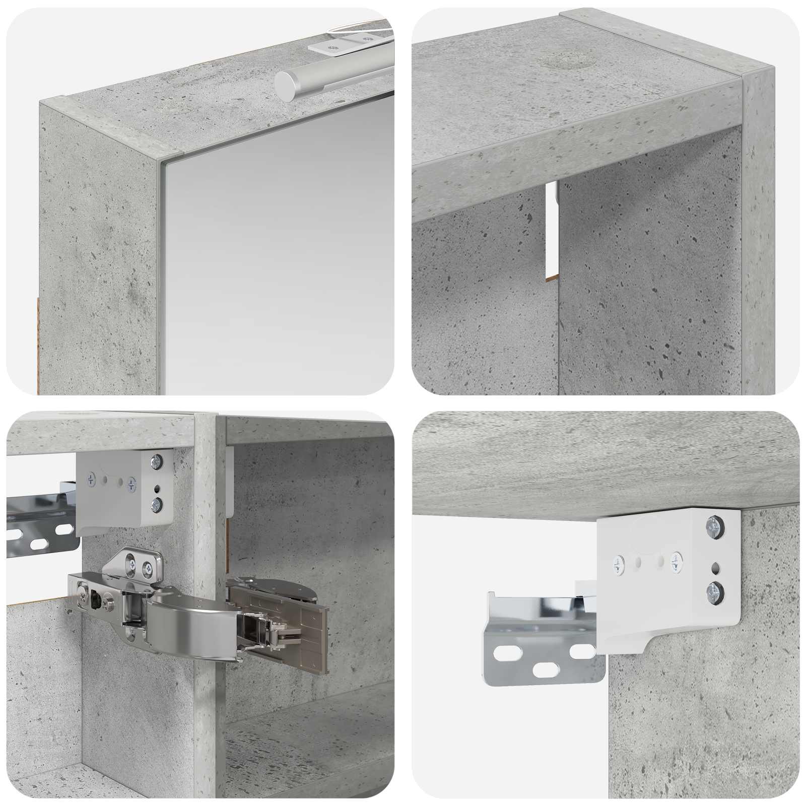 Ensemble de Meubles de Salle de Bain 3 pc 110 x 10,5 x 60,5 cm