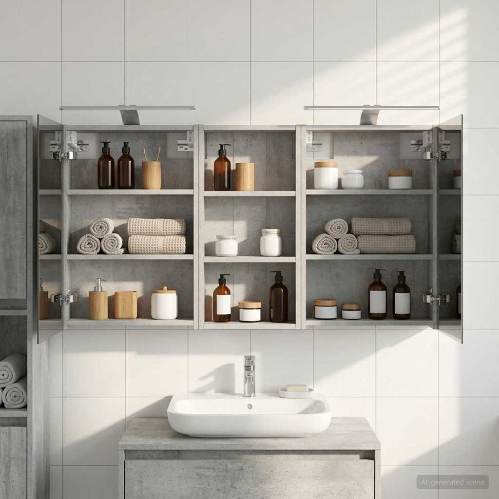 Ensemble de Meubles de Salle de Bain 3 pc 110 x 10,5 x 60,5 cm